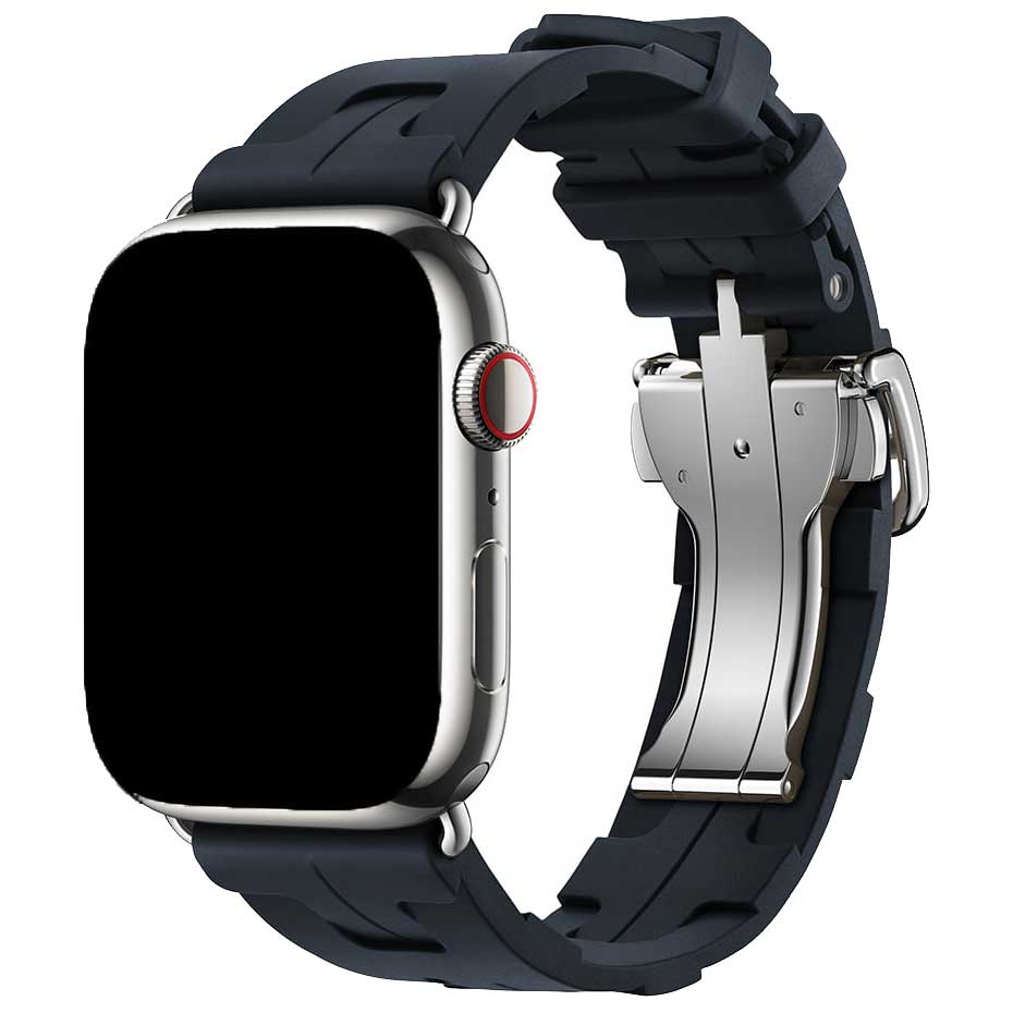 Apple Watch Sportarmband Hermès kilim single tour - mitternacht