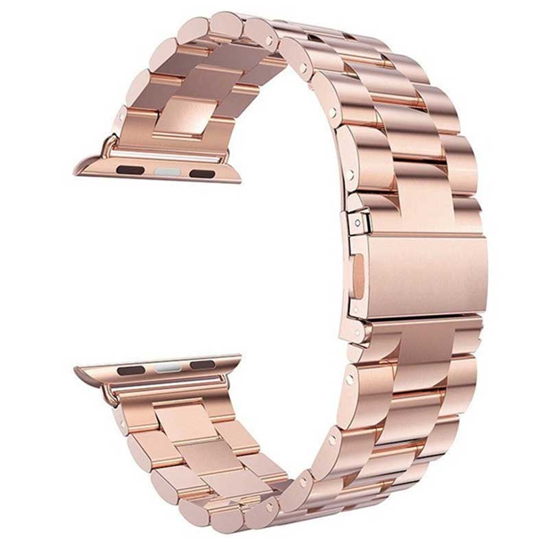 Apple Watch Perlen stahl Gliederarmband - Roségold