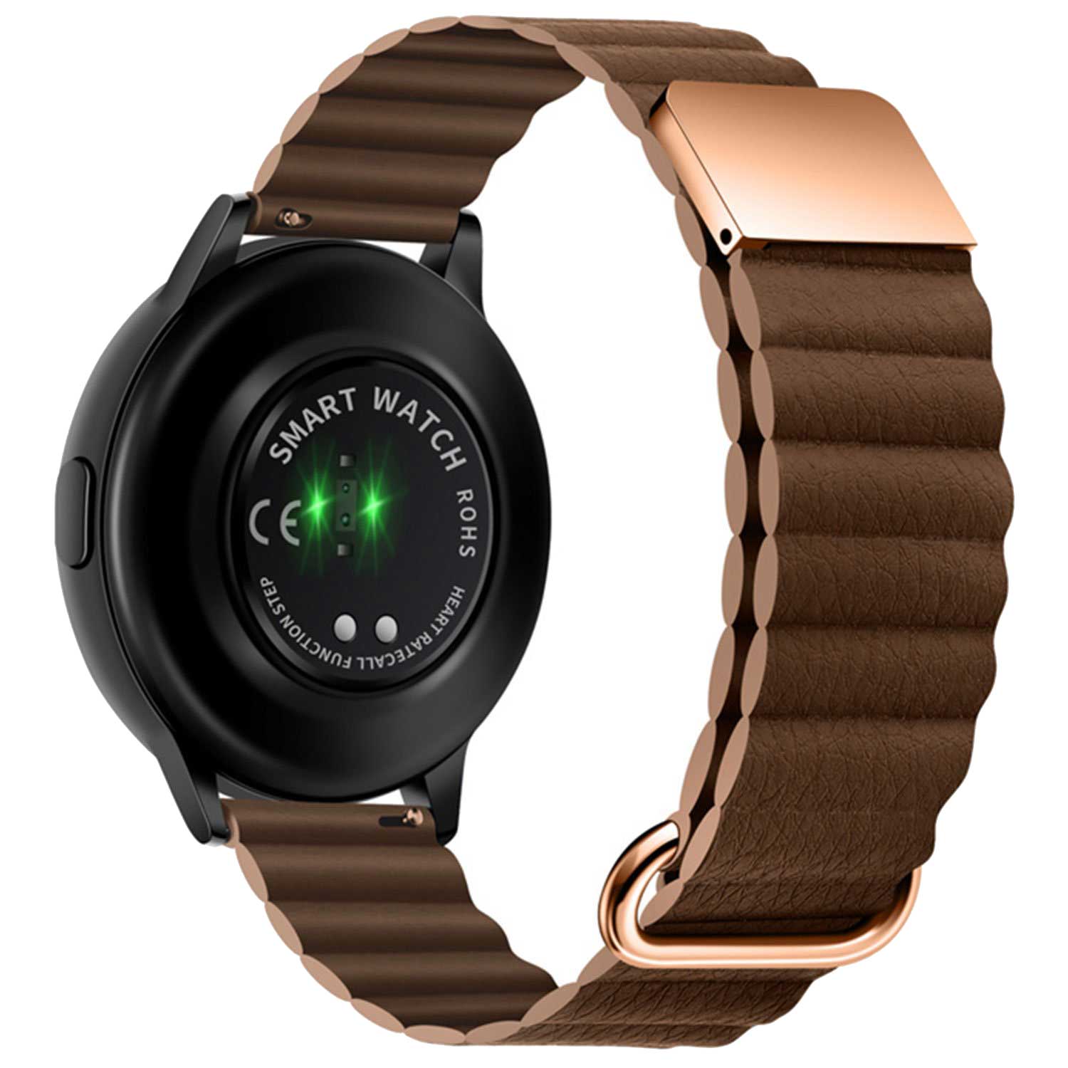 Samsung Galaxy Watch 5 magnetisches Lederarmband - Braun