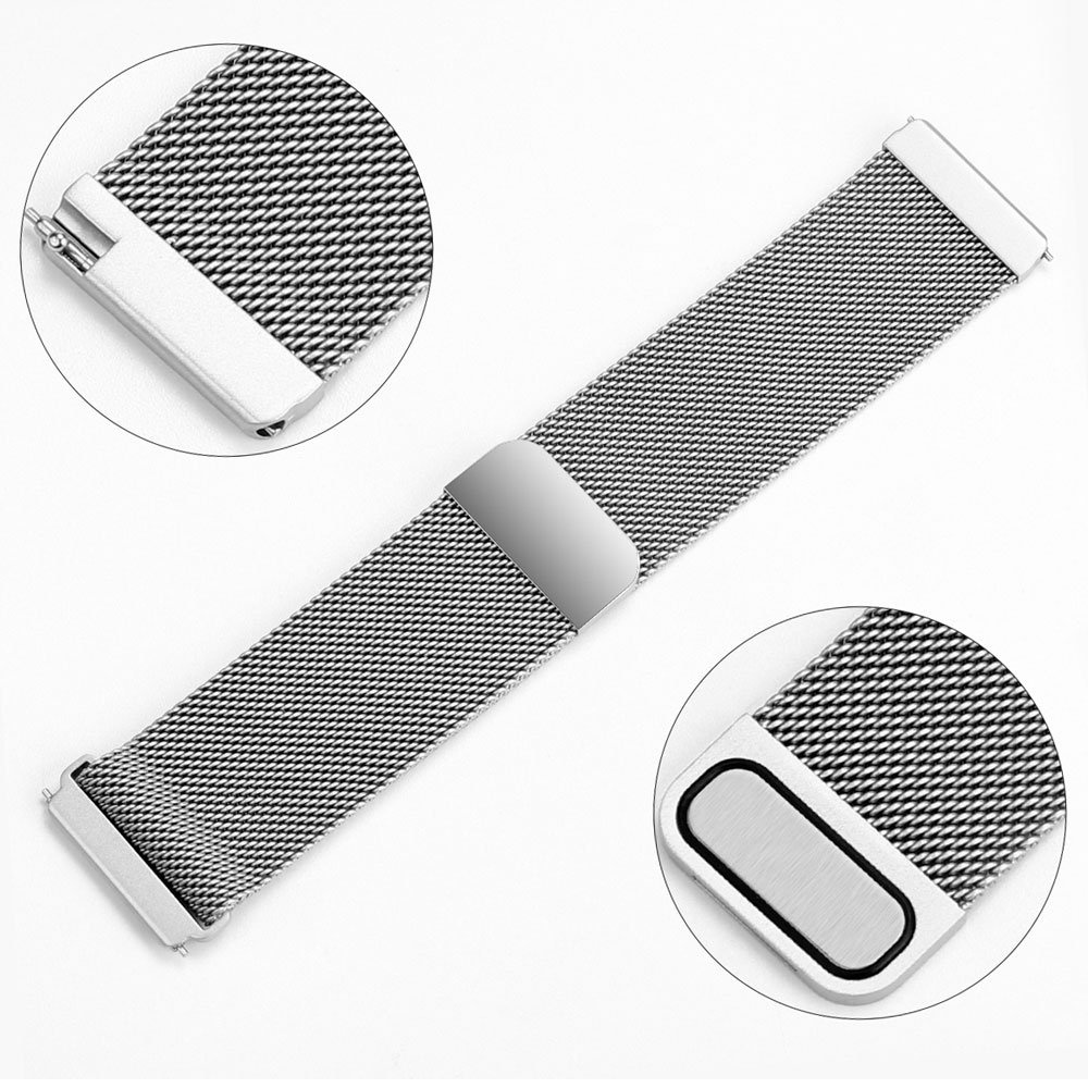 Fitbit Versa Milanaise Armband - silber