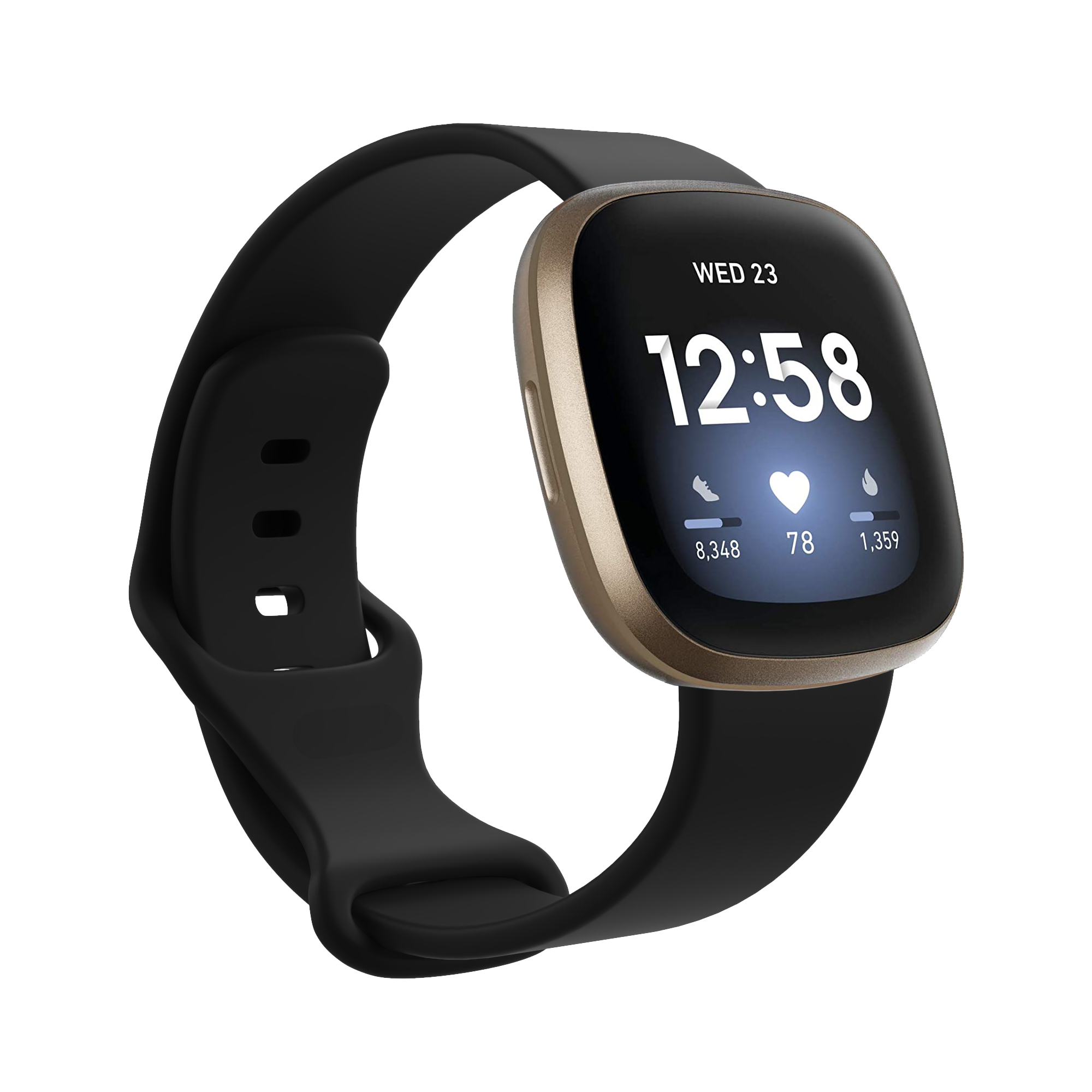 Fitbit Versa 3 / Sense Sportarmband - schwarz