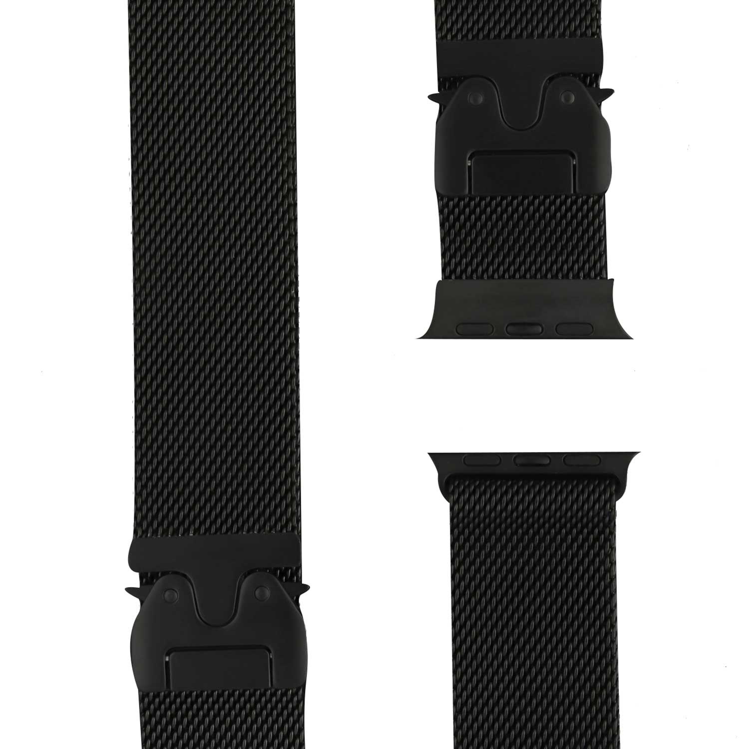 Apple Watch Milanaise Schnallenbänder - Schwarzes Titanium