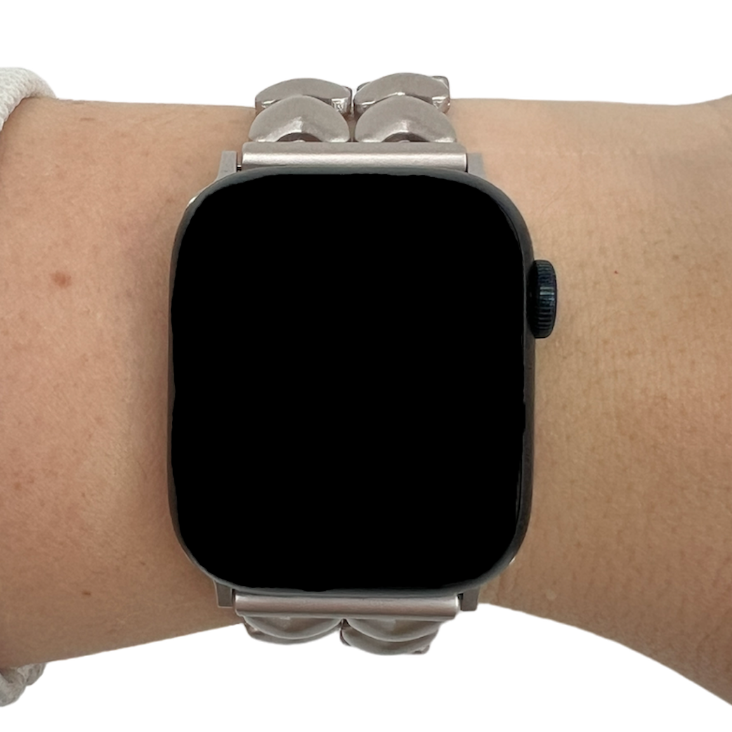 Apple Watch Herz-Stahlgliederarmband – polarstern