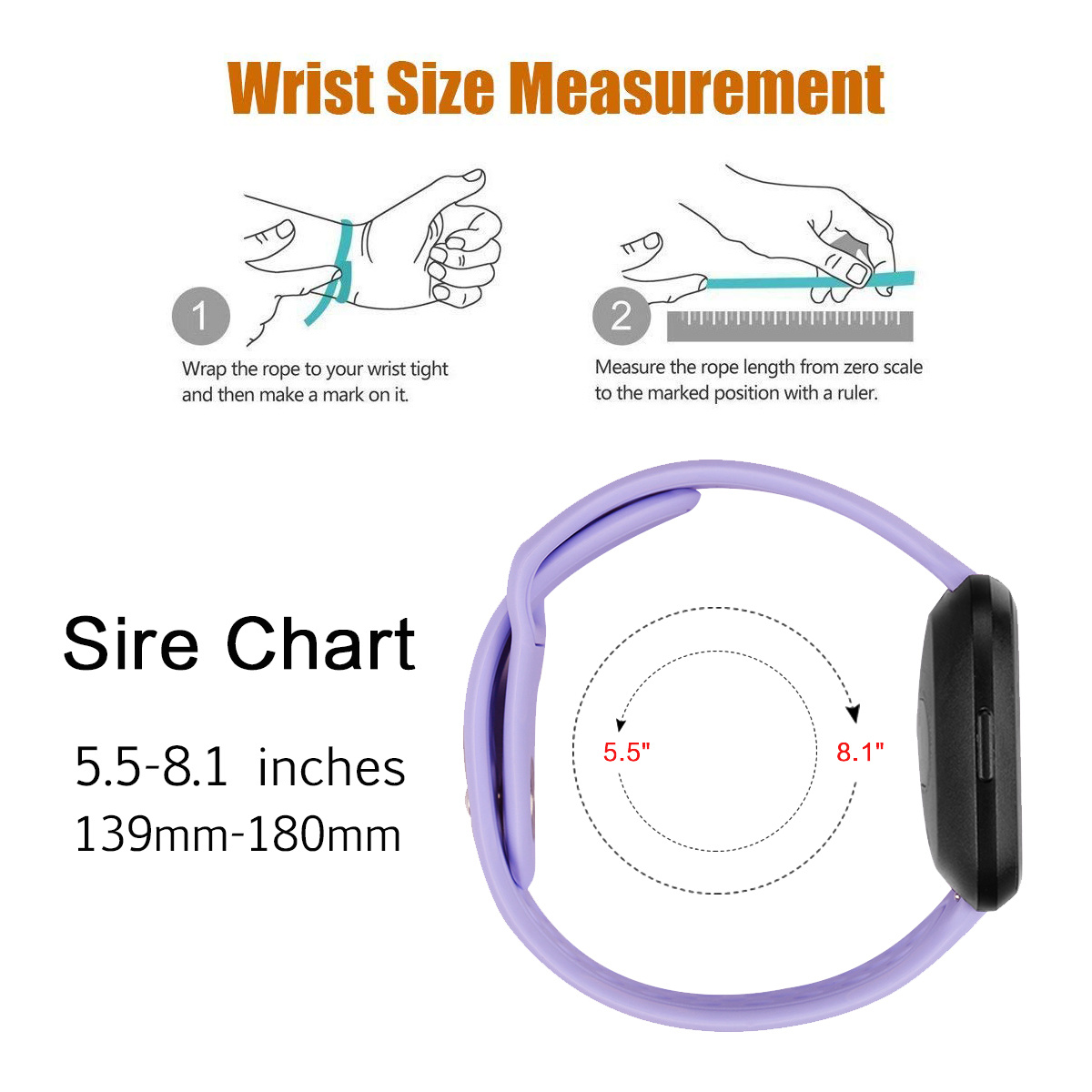 Fitbit Versa Silikon-Sportarmband - hell lila