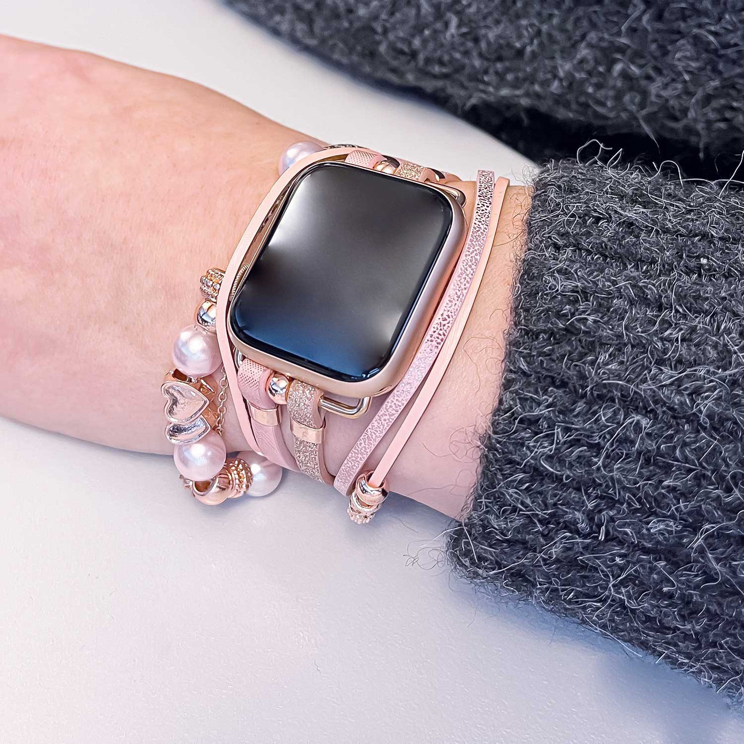 Apple Watch Schmuckarmband – Liz Roségold