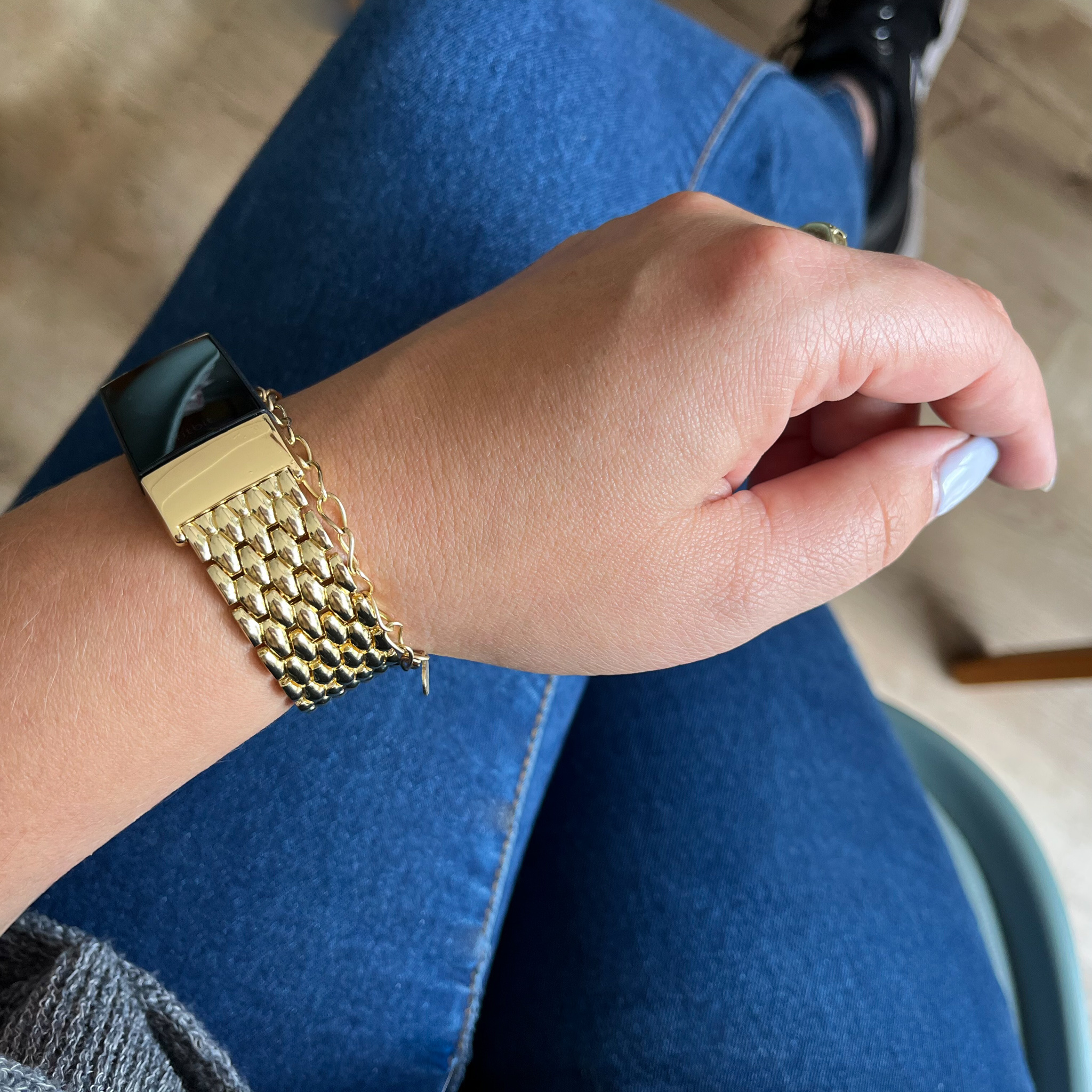 Fitbit Charge 3 & 4 stahl drache Gliederarmband - gold
