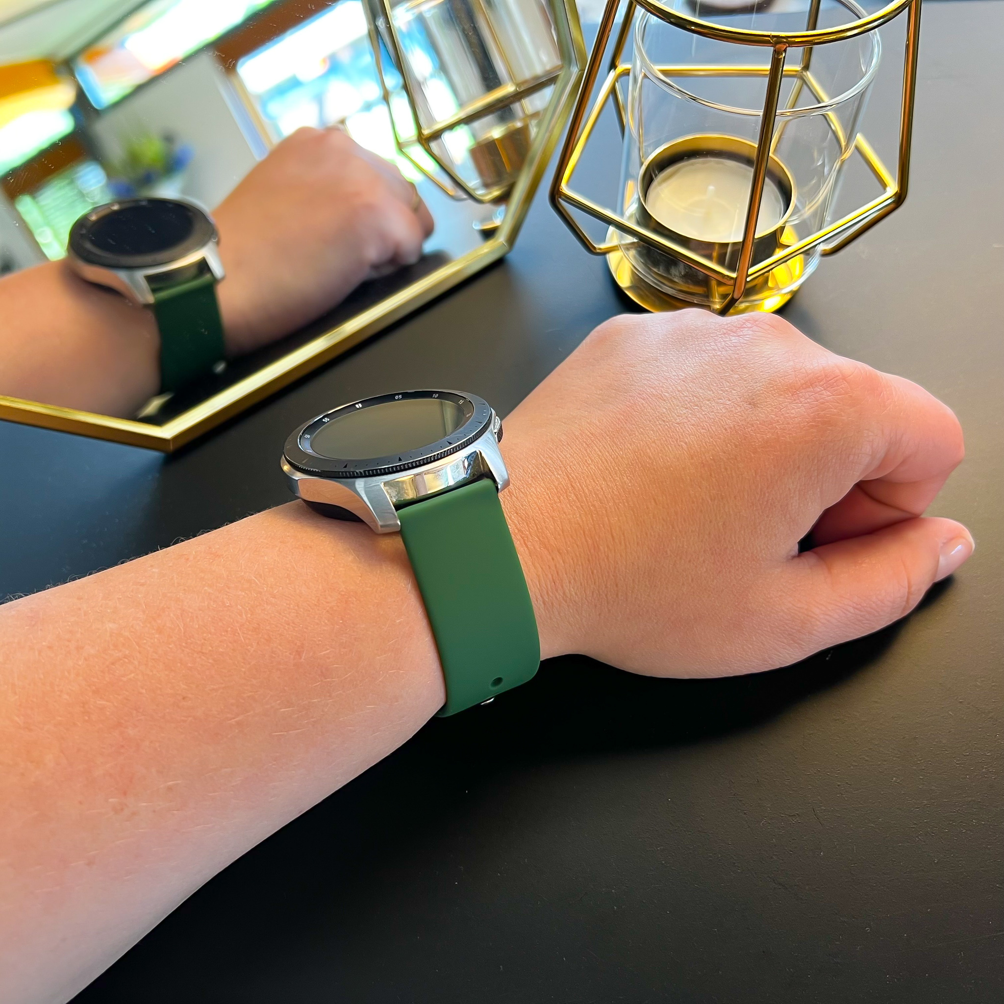 Samsung Galaxy Watch Silikon-Sportarmband - Armee grün
