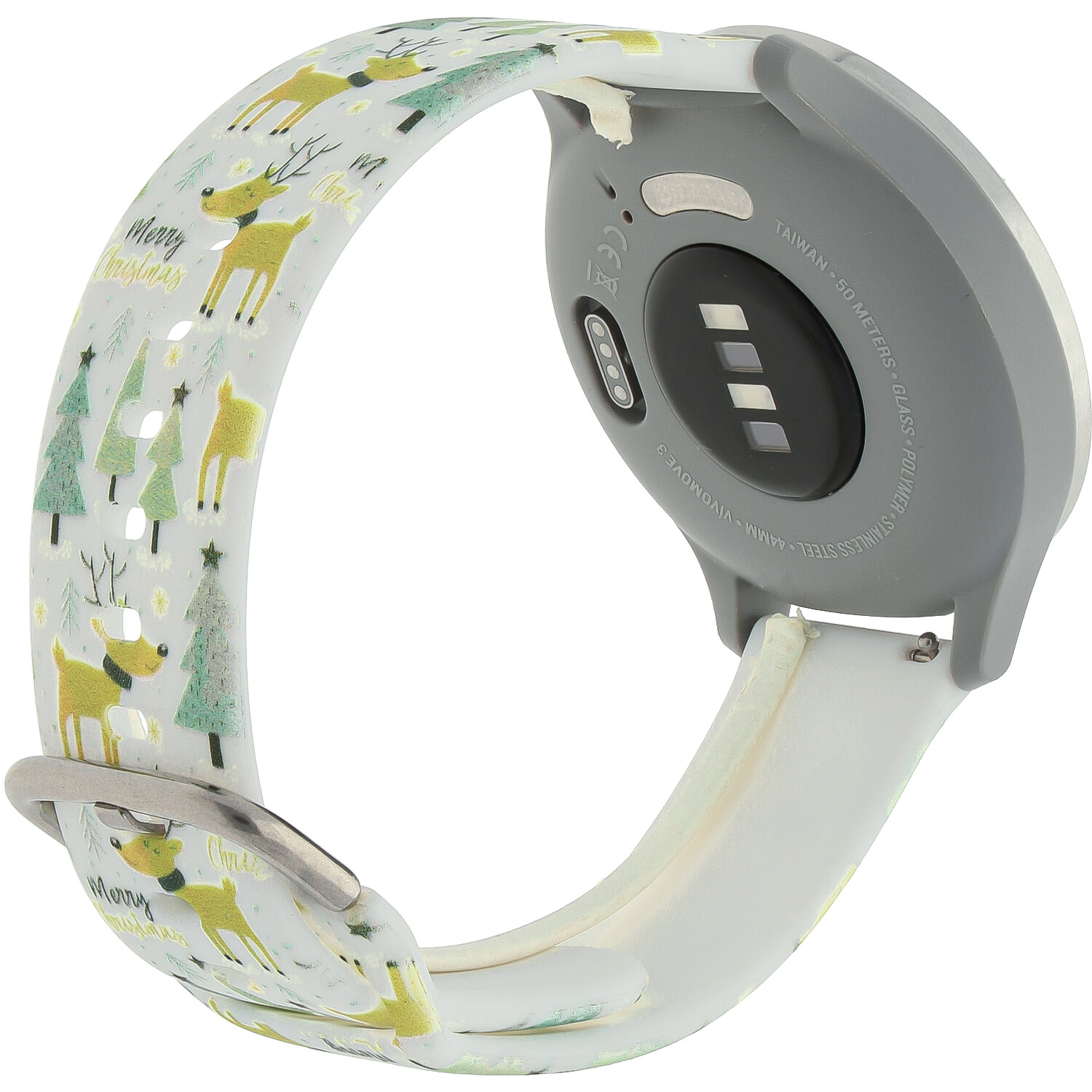 Huawei Watch druck Sportarmband - Weihnachtsbaum weiß