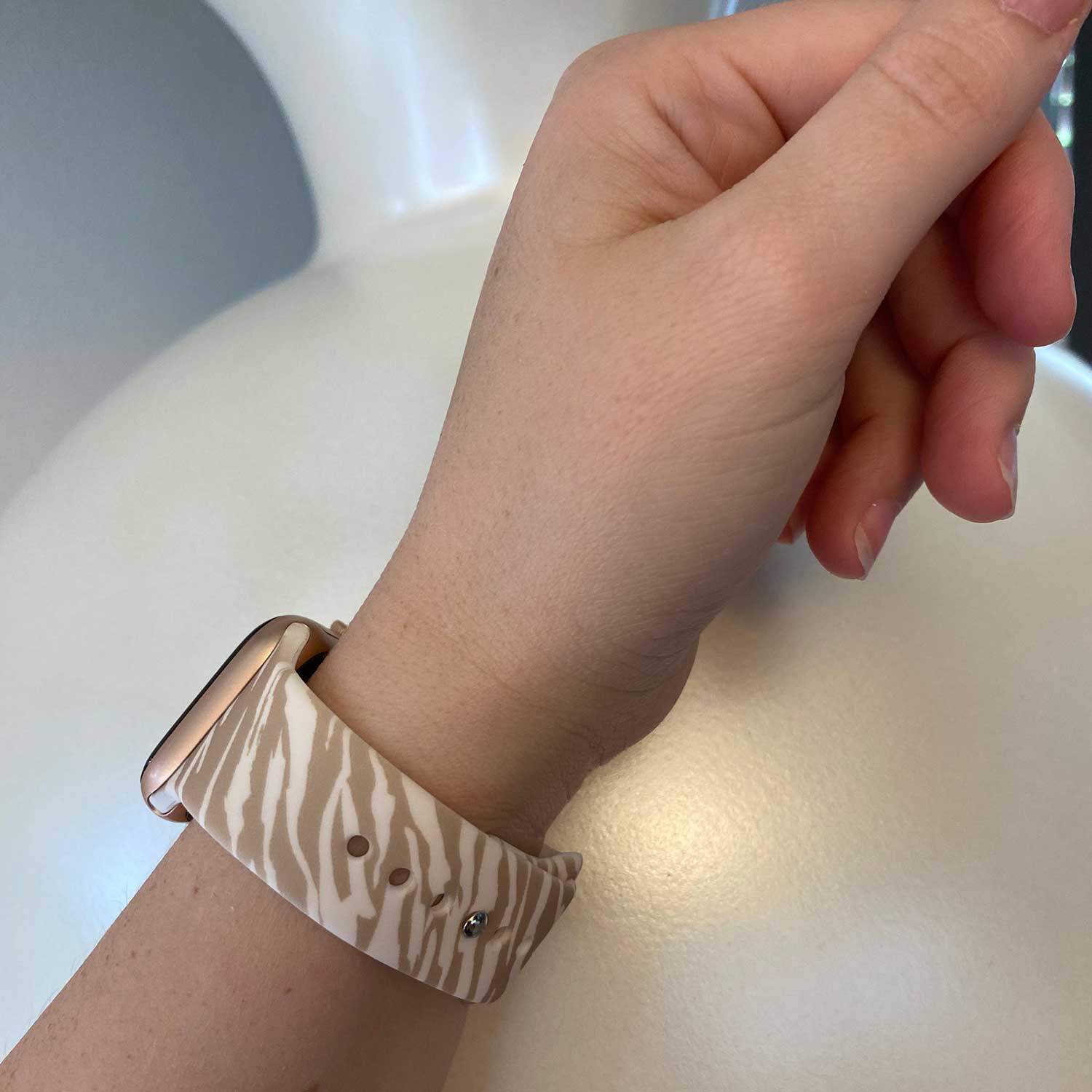 Apple Watch druck Sportarmband - Zebrabraun