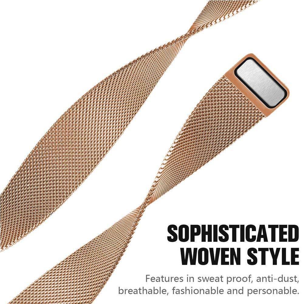 Fitbit Charge 3 & 4 Milanaise Armband - rose gold
