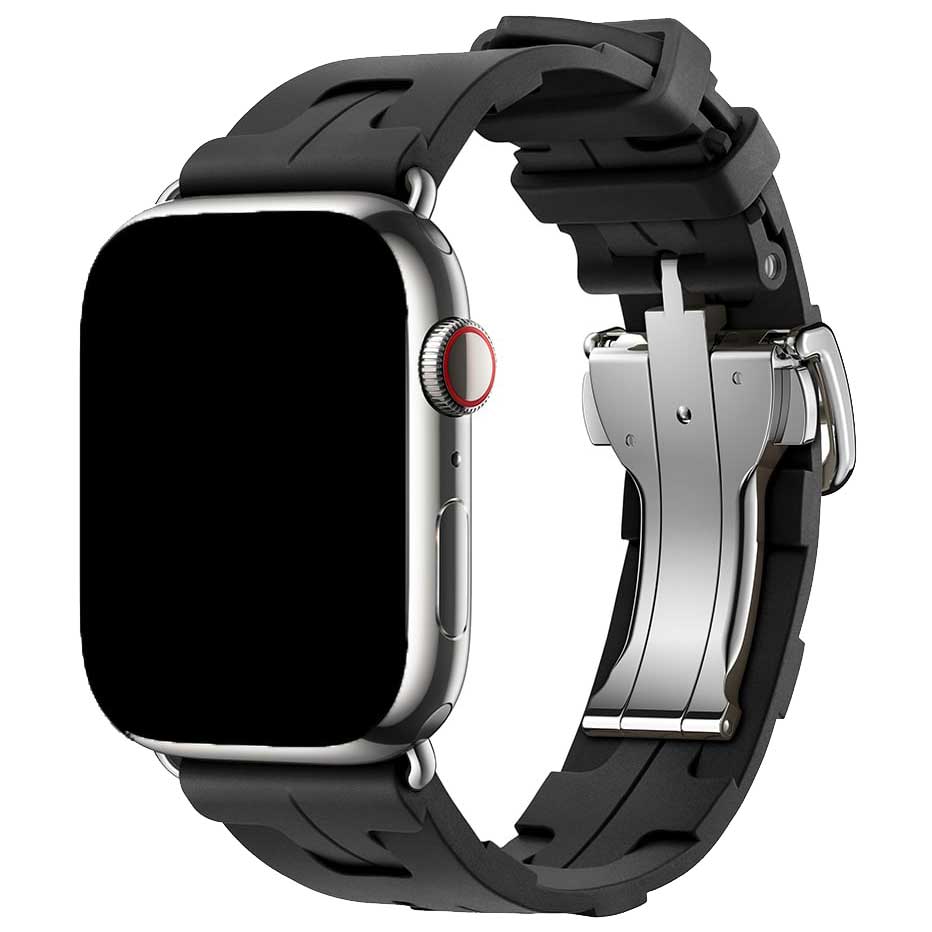 Apple Watch Sportarmband Hermès kilim single tour - schwarz