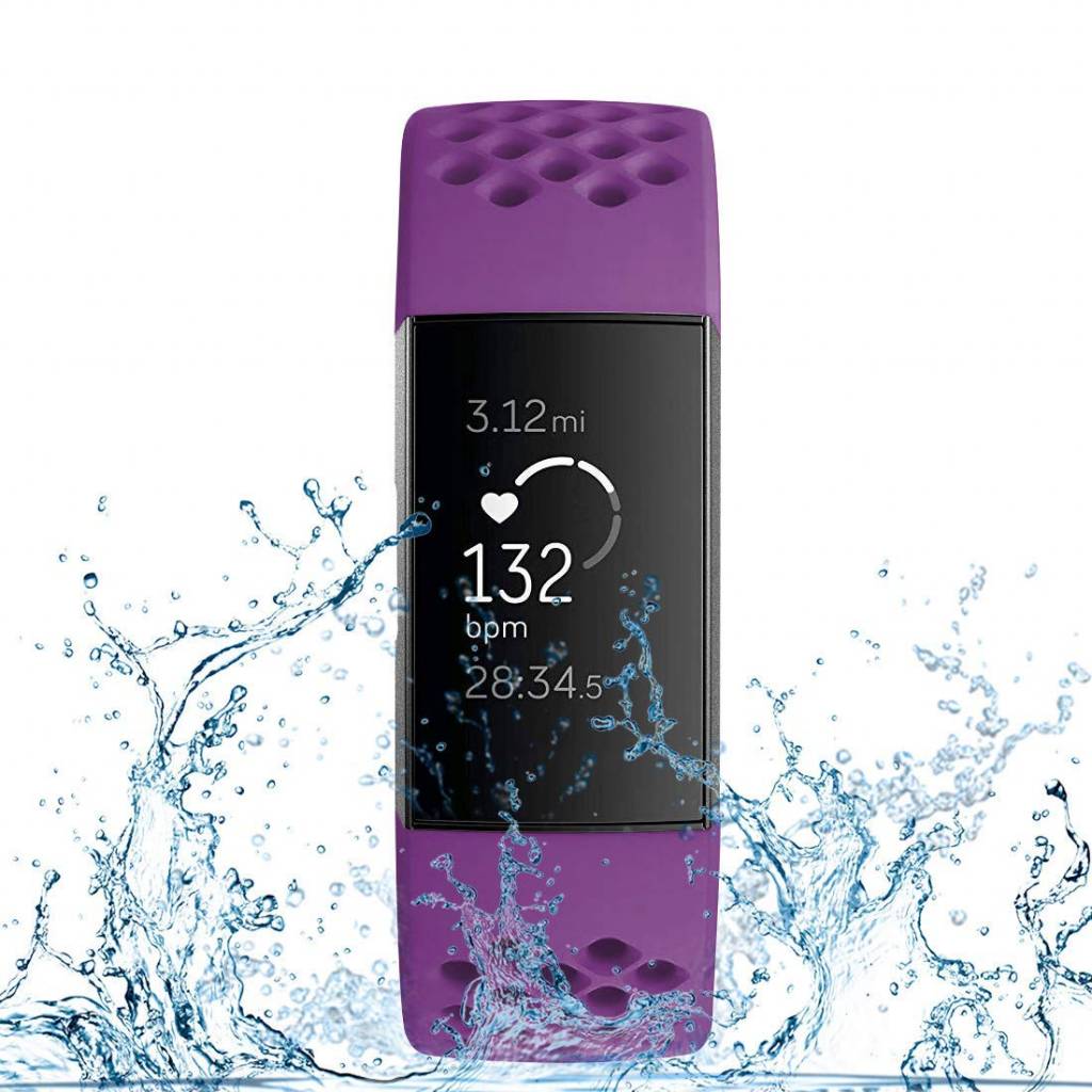 Fitbit Charge 3 & 4 Sport Point Armband - dunkel lila