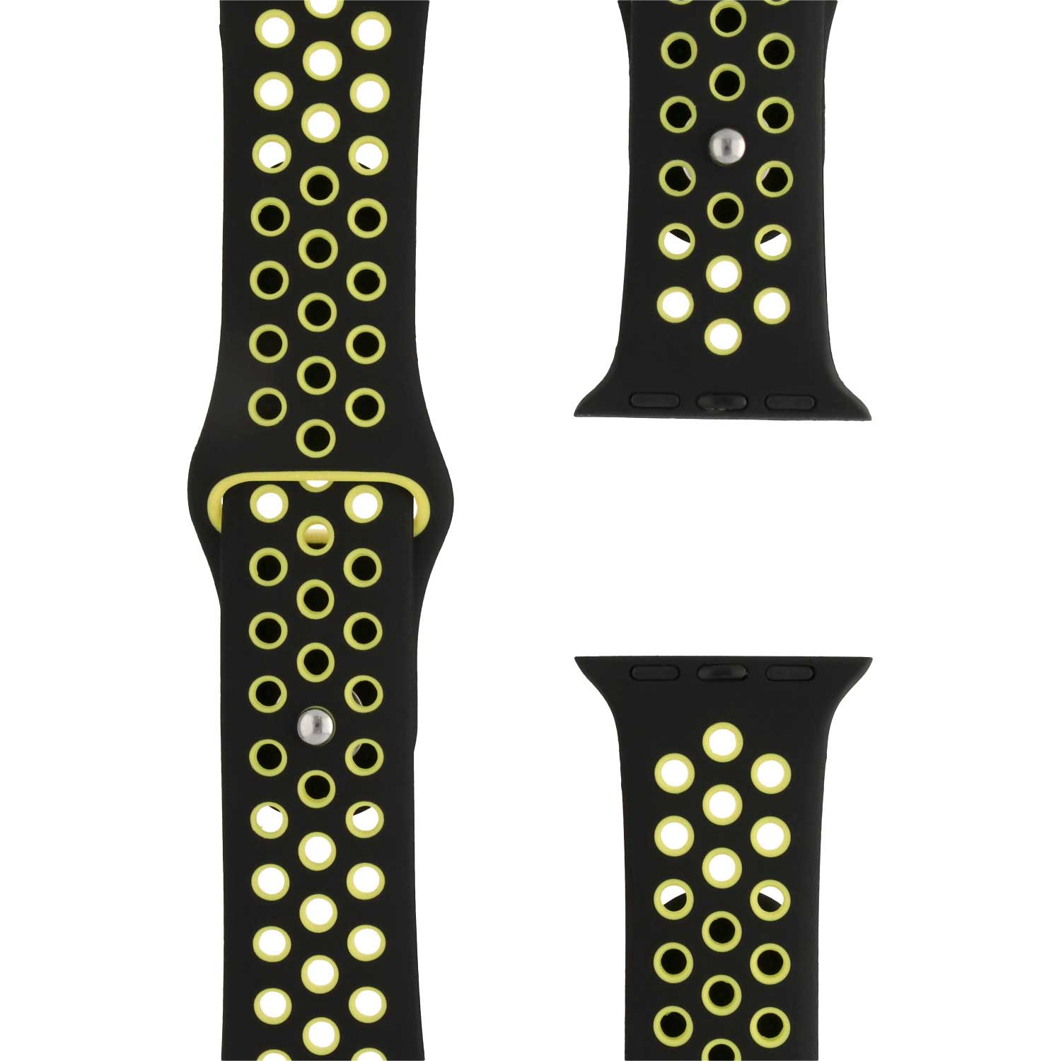 Apple Watch Doppel Sportarmband - schwarz gelb