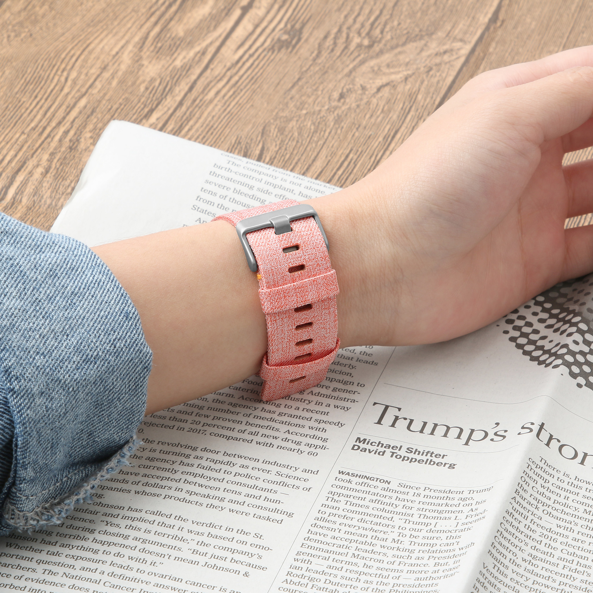 Fitbit Versa Nylon Schnallenband - orange