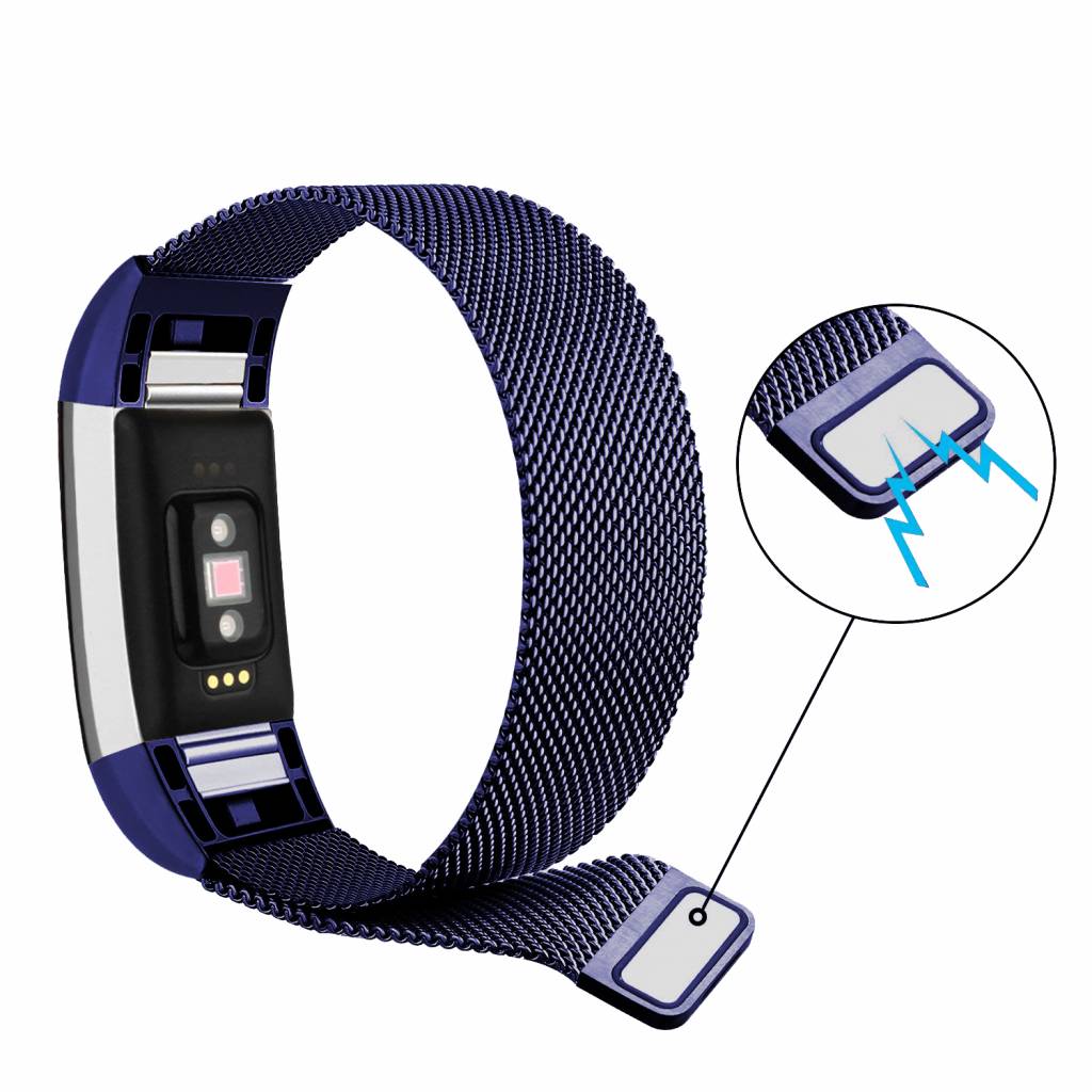 Fitbit Charge 2 Milanaise Armband - blau