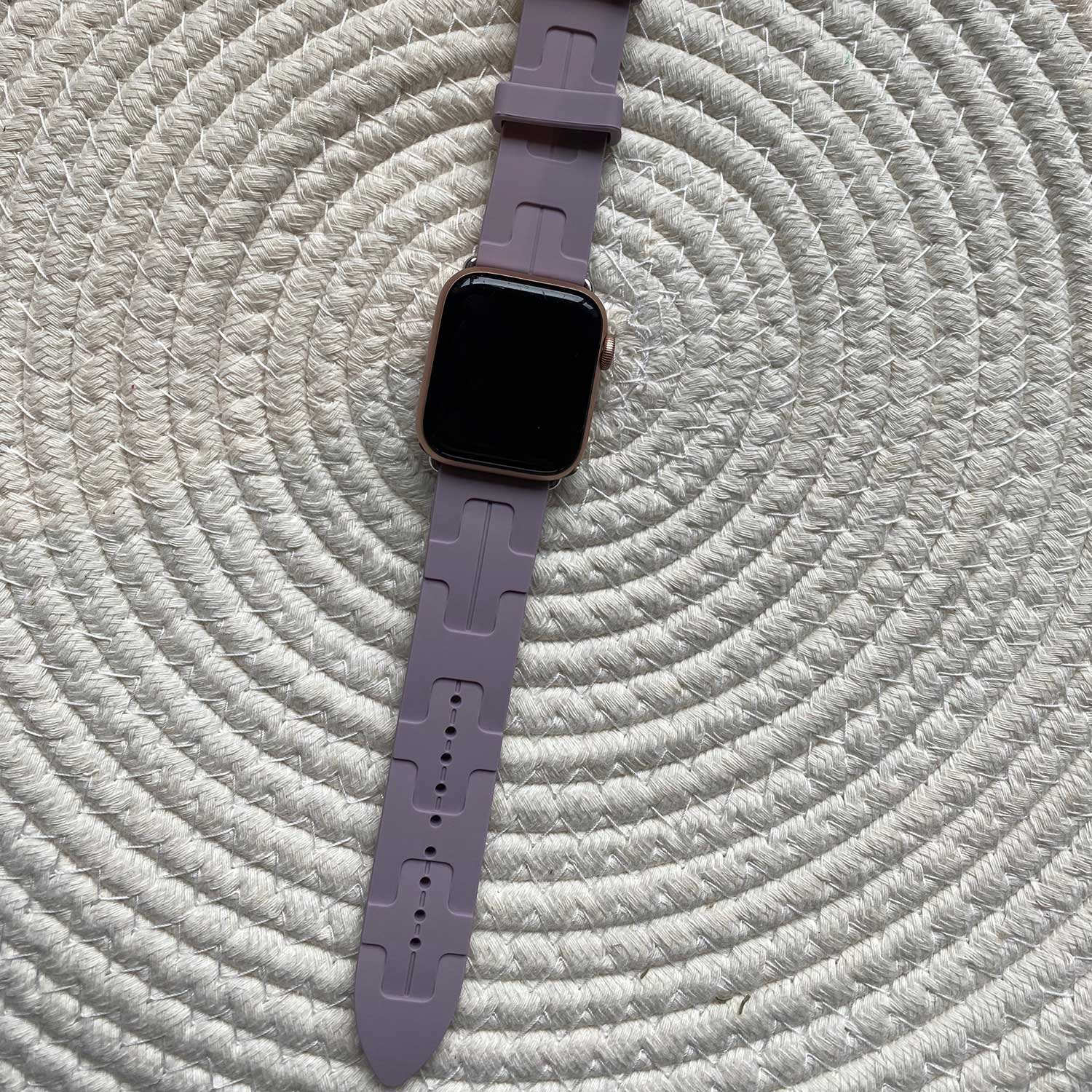Apple Watch Sportarmband Hermès kilim single tour - lila
