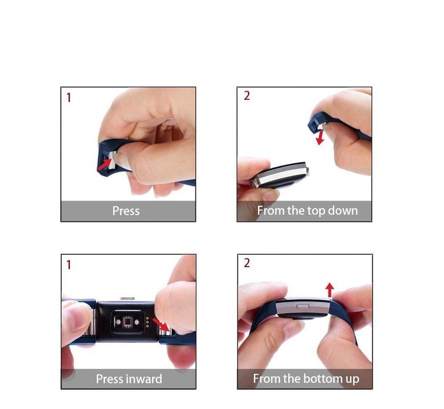 Fitbit Charge 2 Sportarmband - dunkelblau