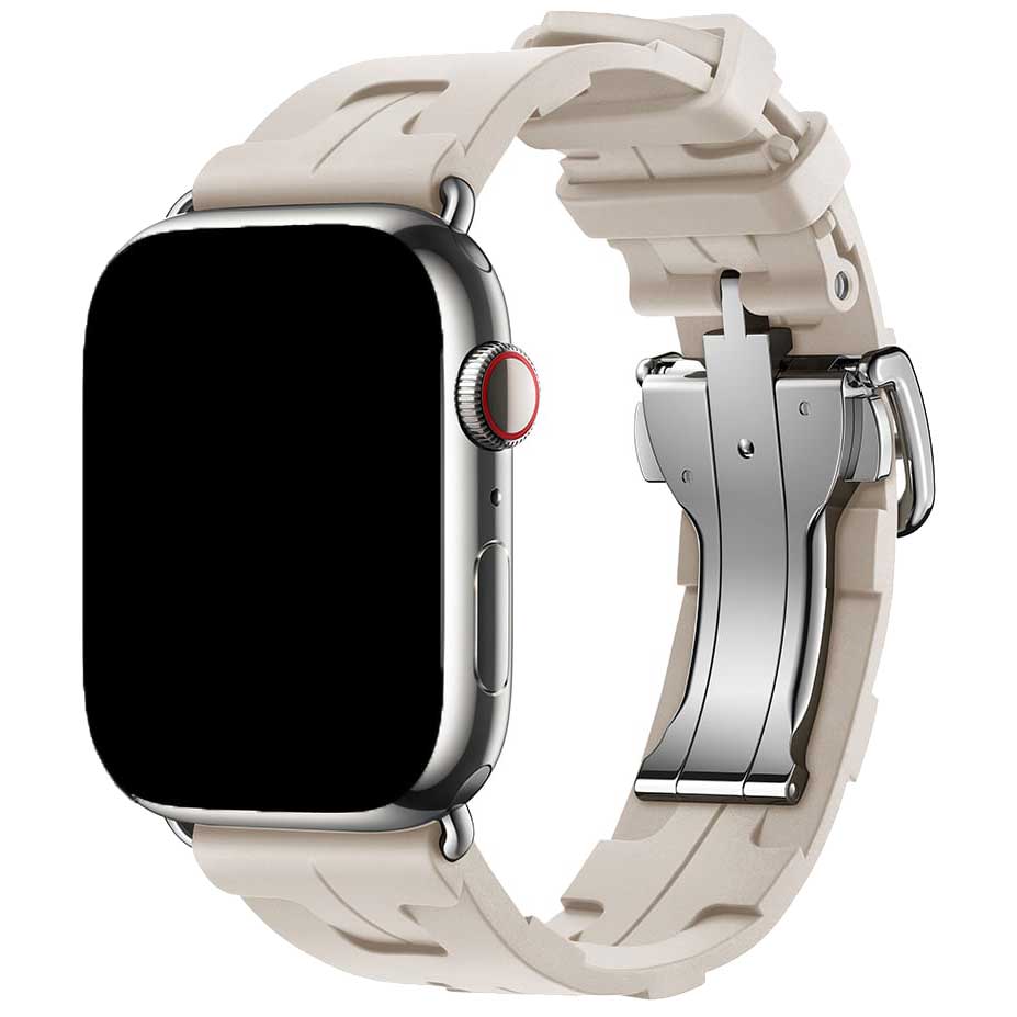 Apple Watch Sportarmband Hermès kilim single tour - Polarstern