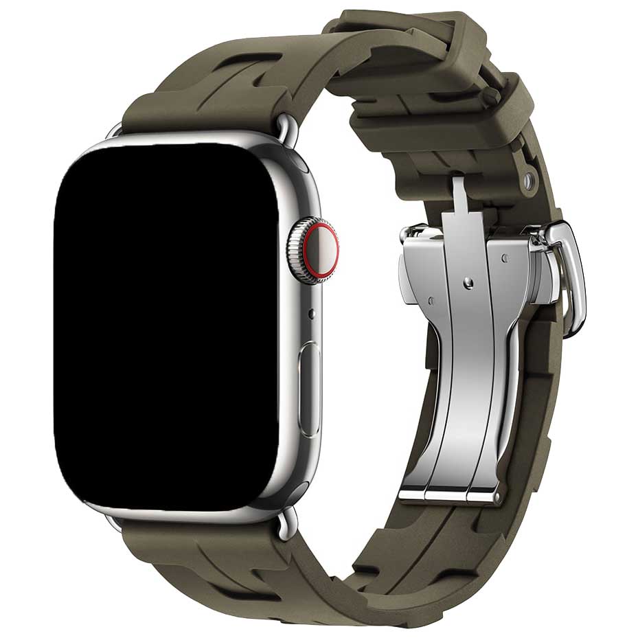 Apple Watch Sportarmband Hermès kilim single tour - khaki
