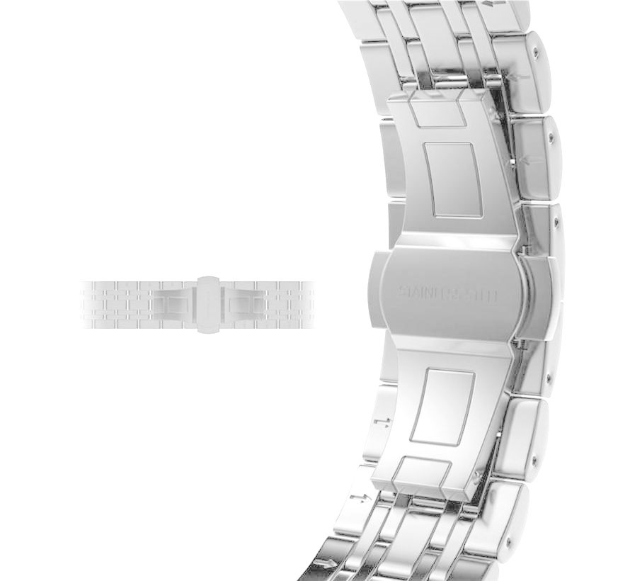 Apple Watch Edelstahl GliederArmband - silber