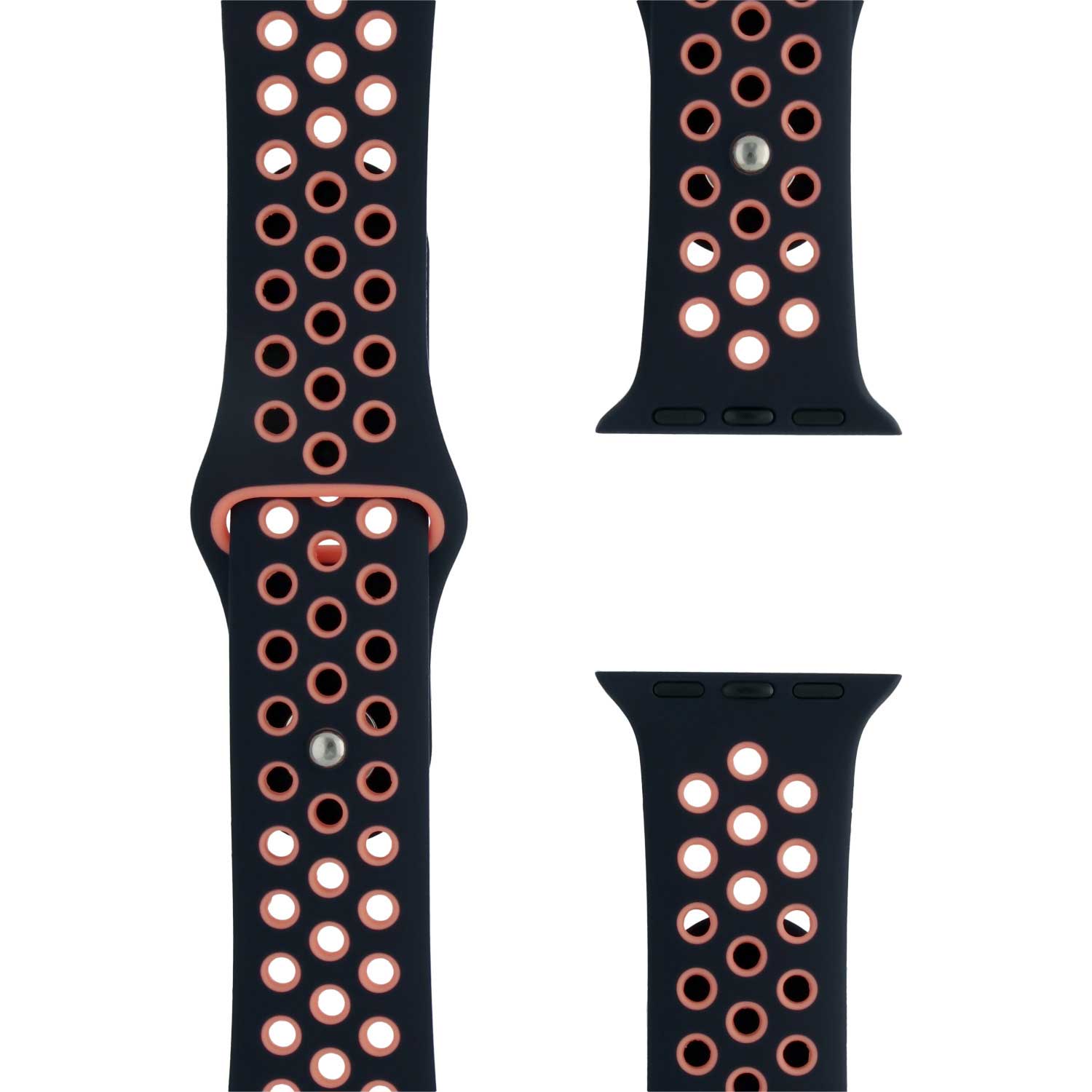 Apple Watch Doppel Sportarmband - blau schwarz mango