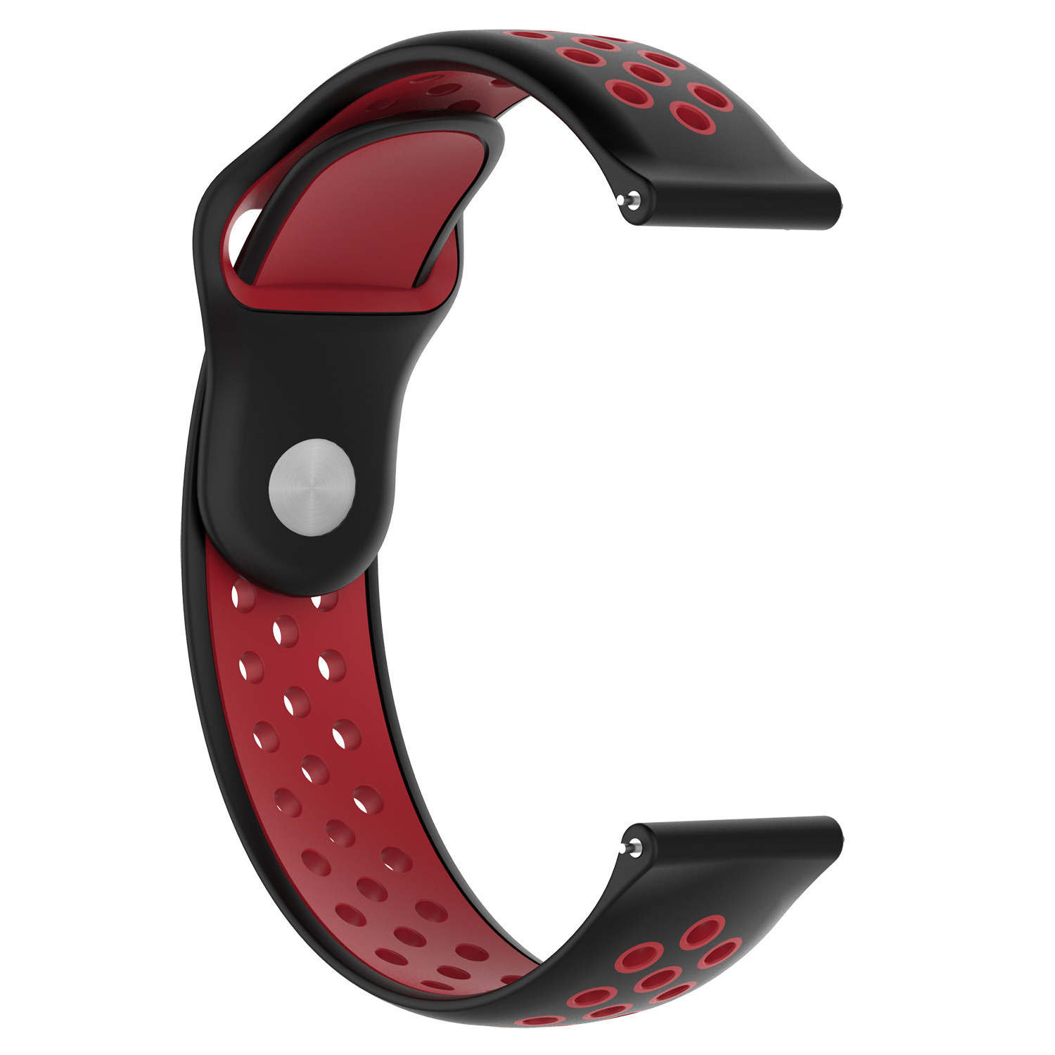 Samsung Galaxy Watch Doppel Sportarmband - schwarz rot