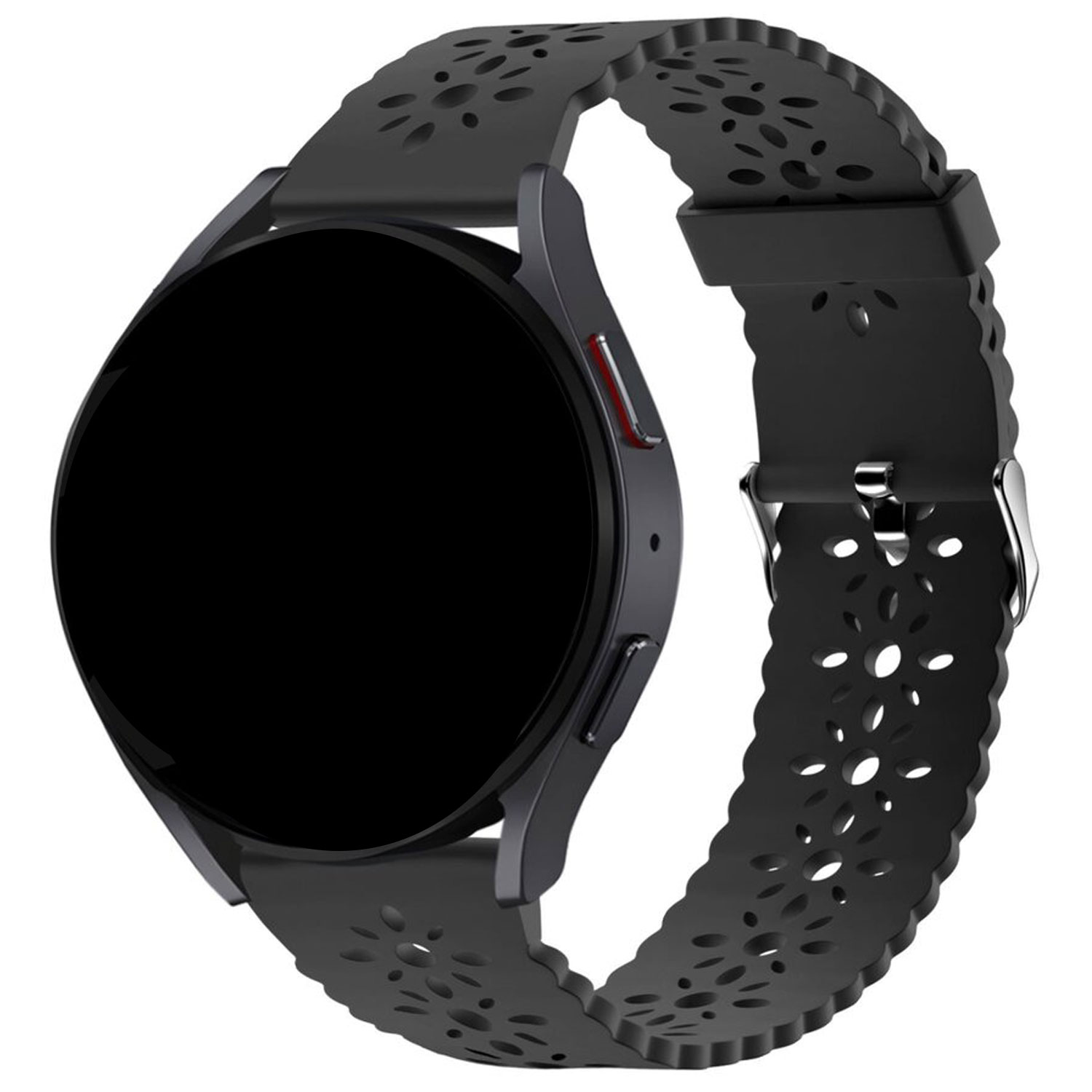 Samsung Galaxy Watch Ultra helles Silikonband - schwarz