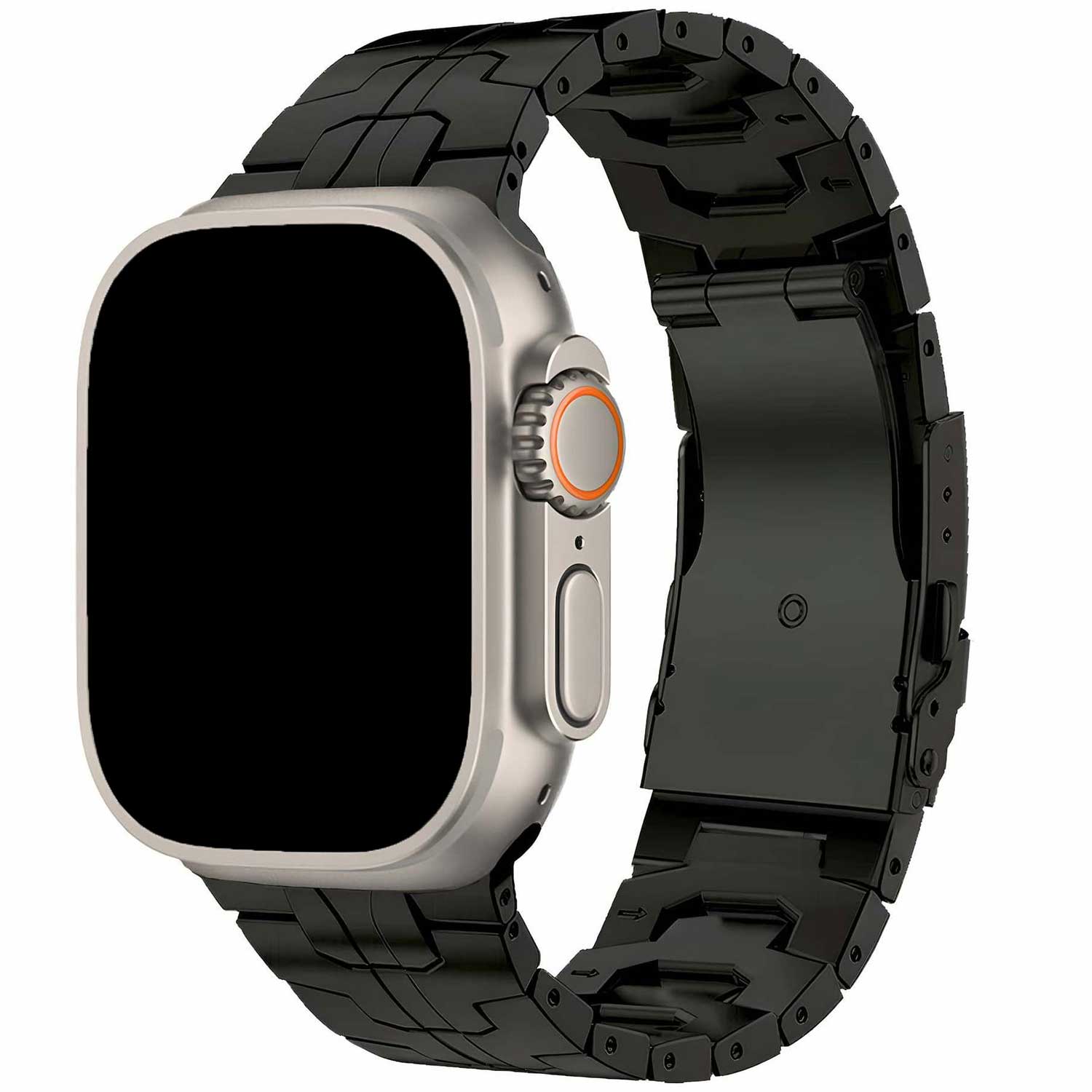 Apple Watch stahl Gliederarmband Ted - Schwarz