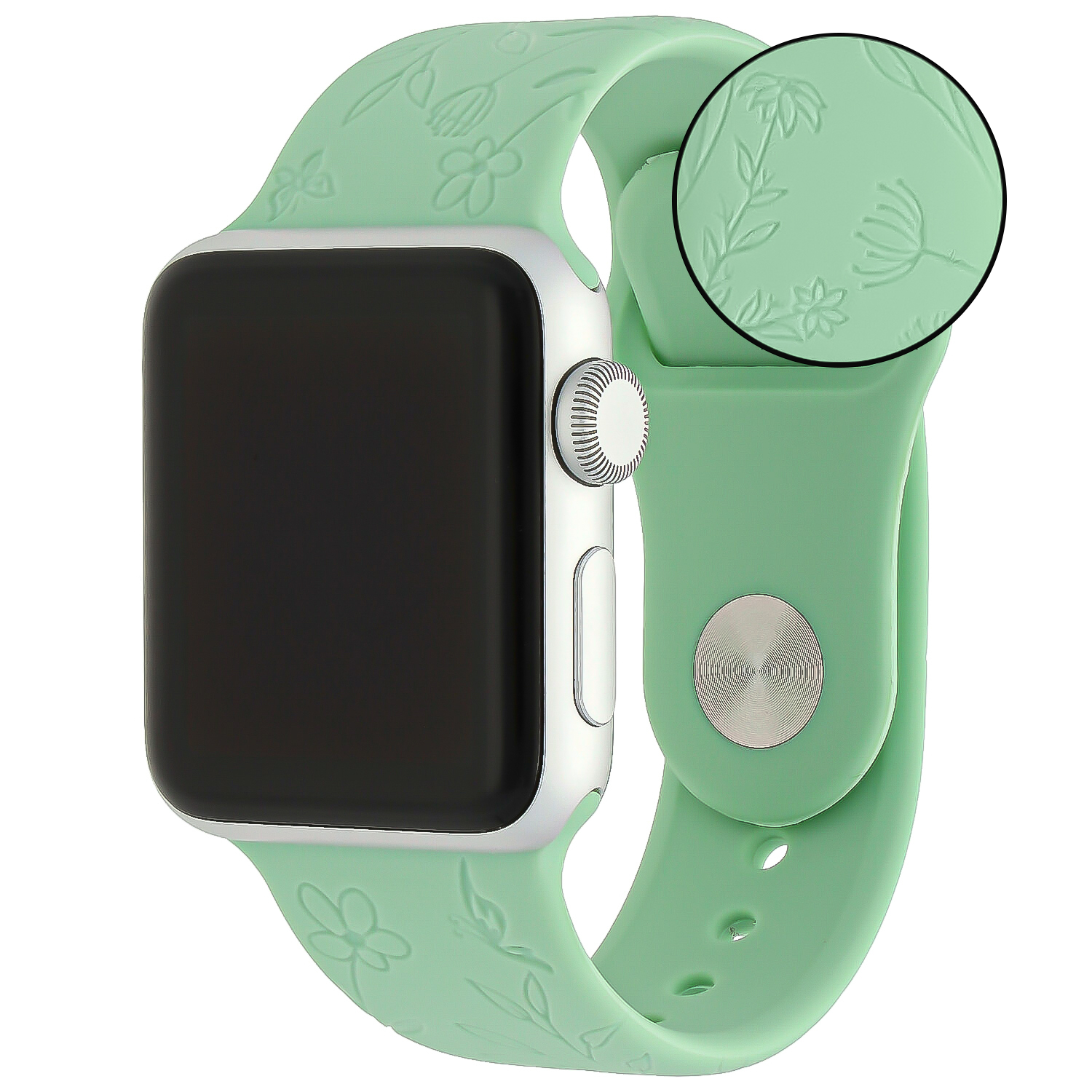Apple Watch druck Sportarmband - floral grün