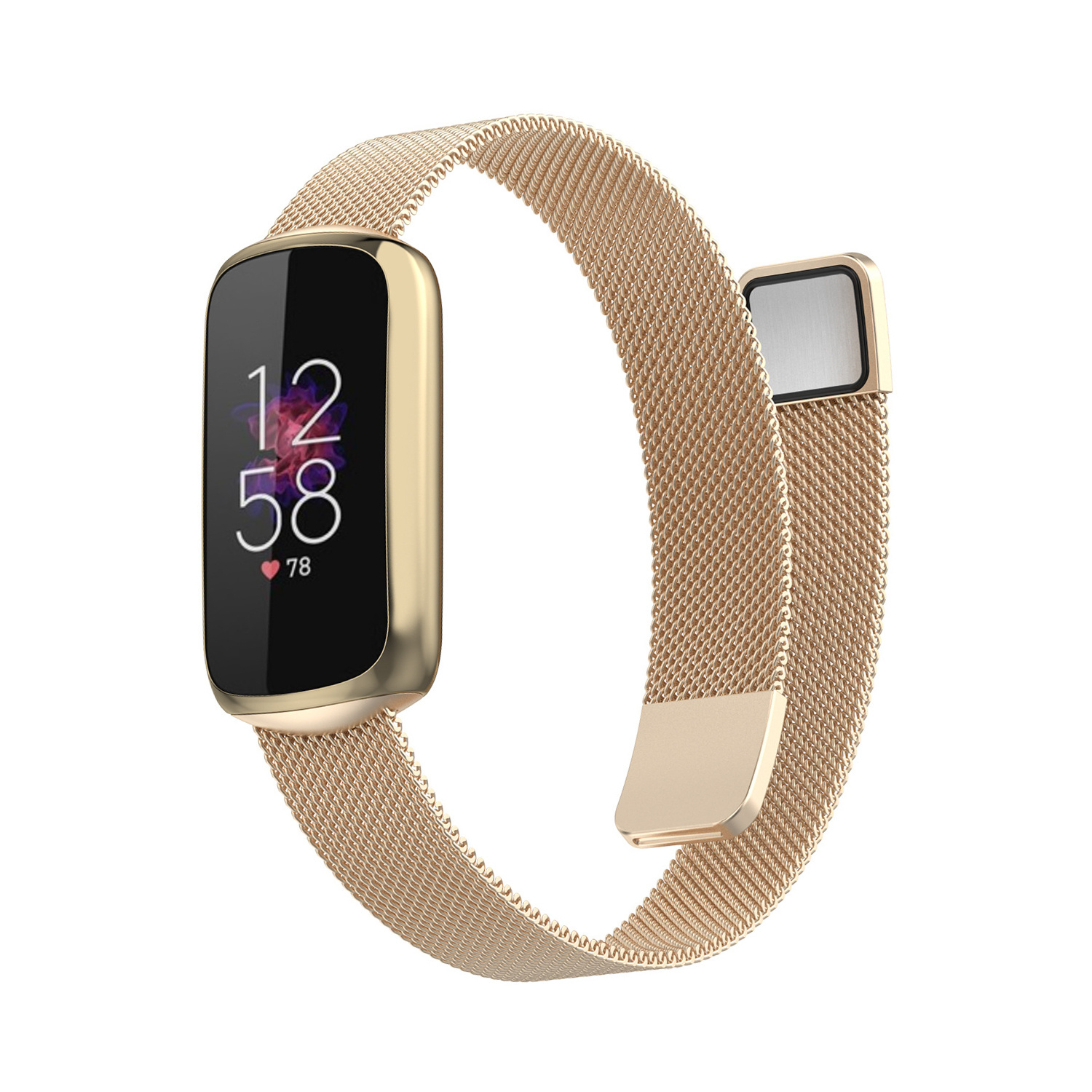 Fitbit Luxe Milanaise Armband - champagne