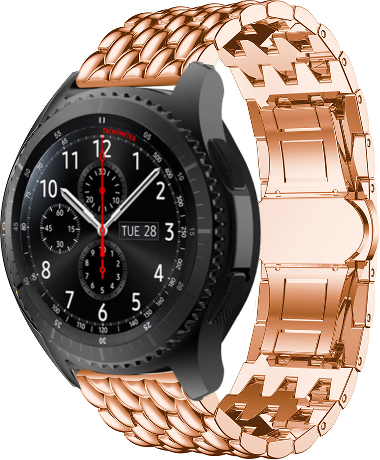 Garmin Vivoactive stahl drache Gliederarmband - rose gold