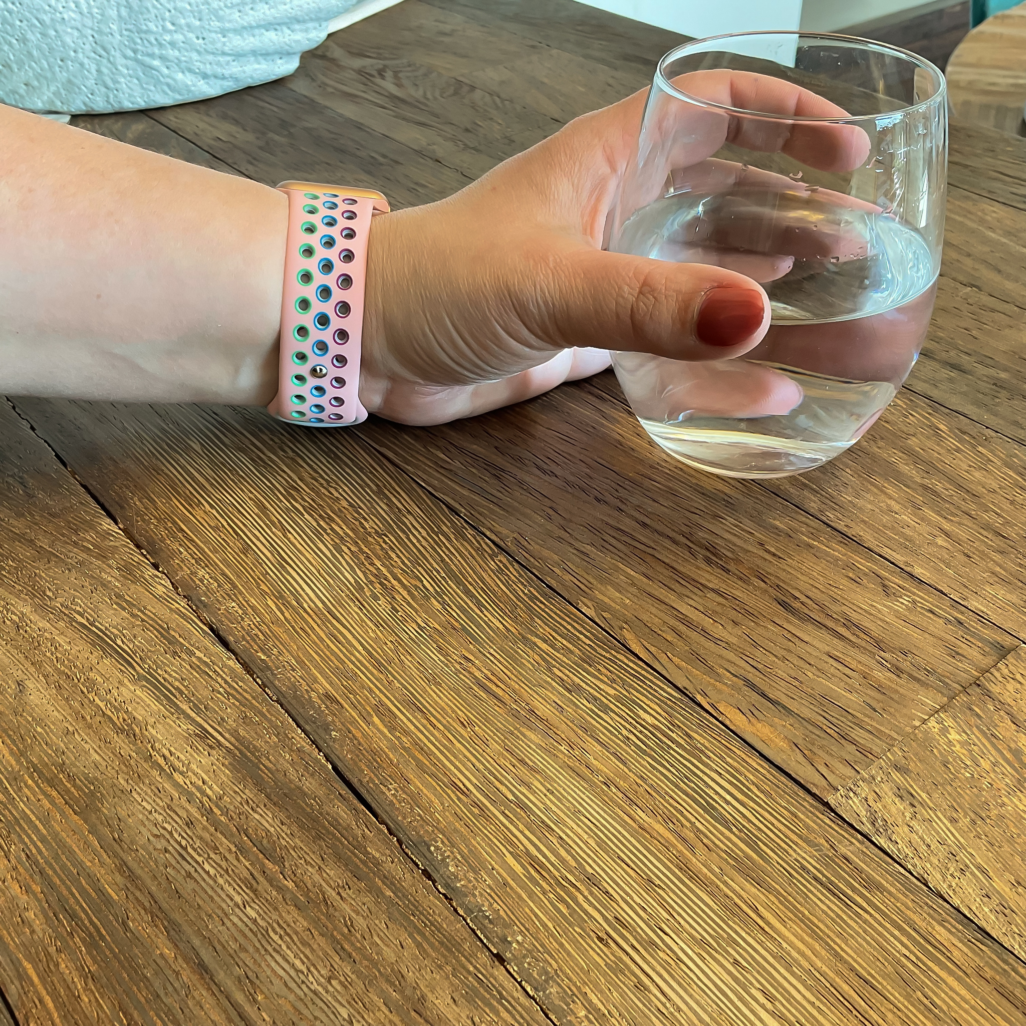 Apple Watch Doppel Sportarmband - buntes Pink