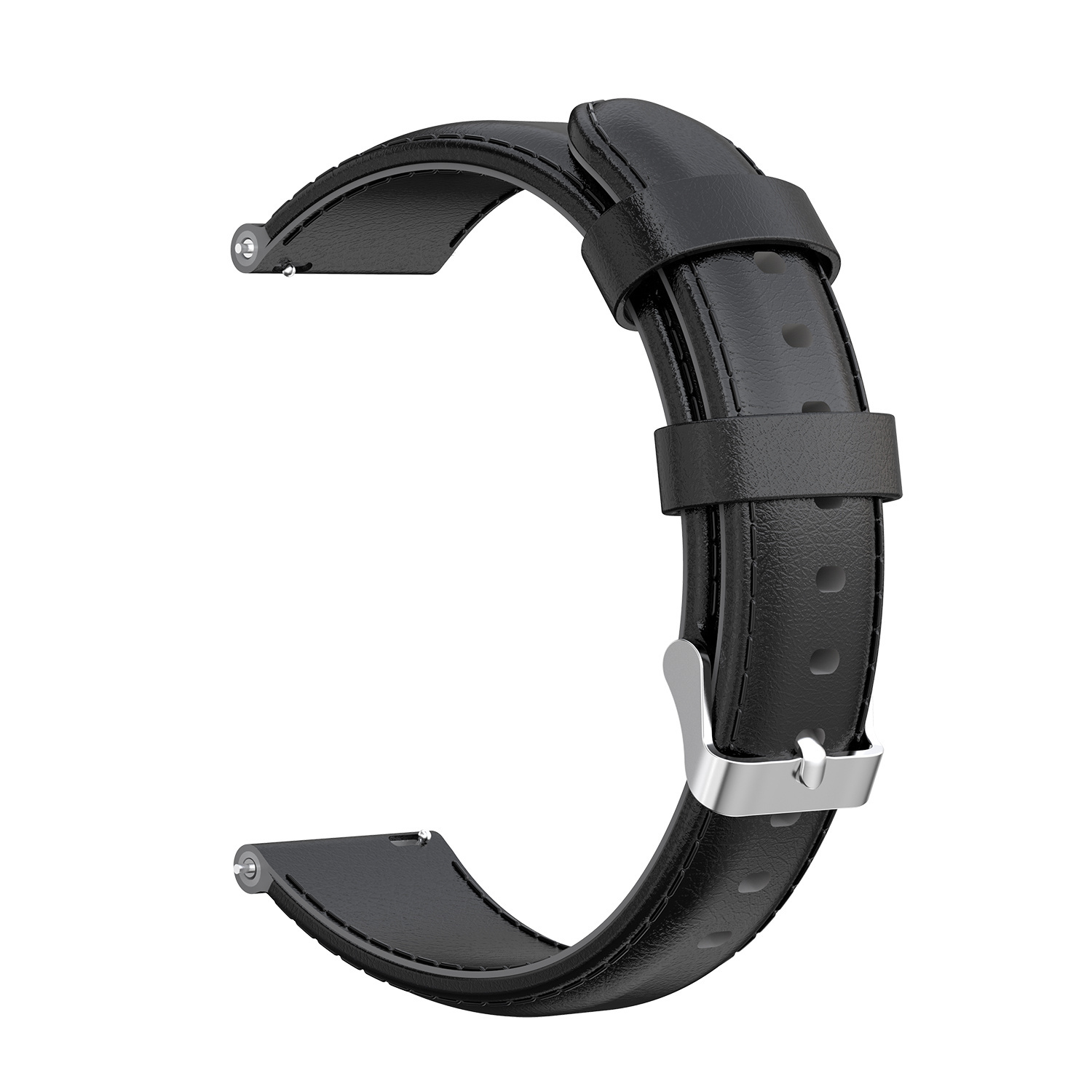 Samsung Galaxy Watch Lederarmband - schwarz