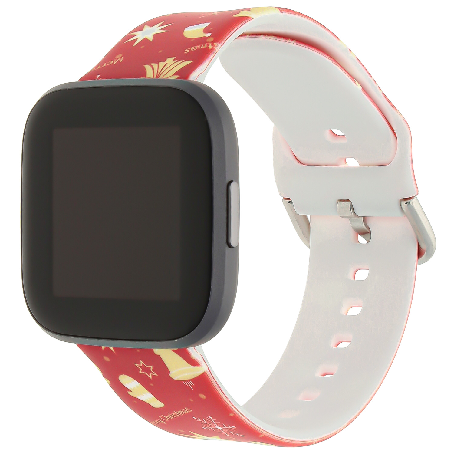 Fitbit Versa druck Sportarmband - Weihnachten rot