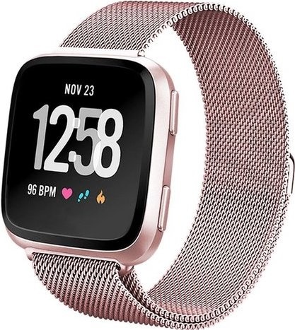 Fitbit Versa Milanaise Armband - rosa rot