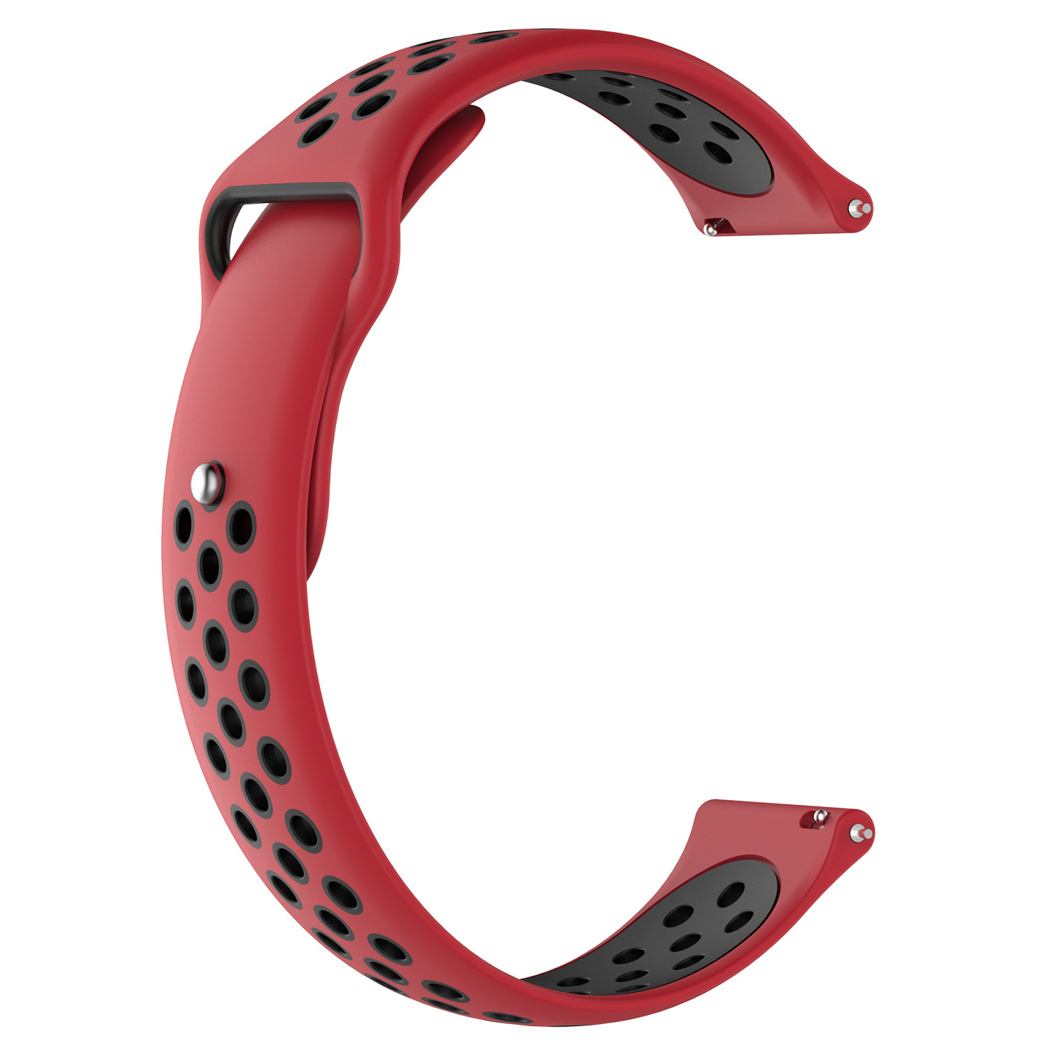 Samsung Galaxy Watch Doppel Sportarmband - rot schwarz
