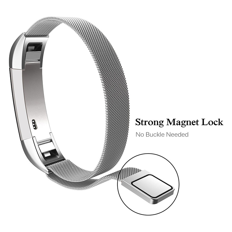 Fitbit Alta Milanaise Armband - silber