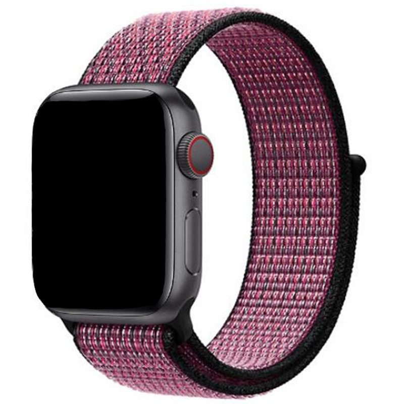 Apple Watch Nylon Sport Loop - pink blast real berry