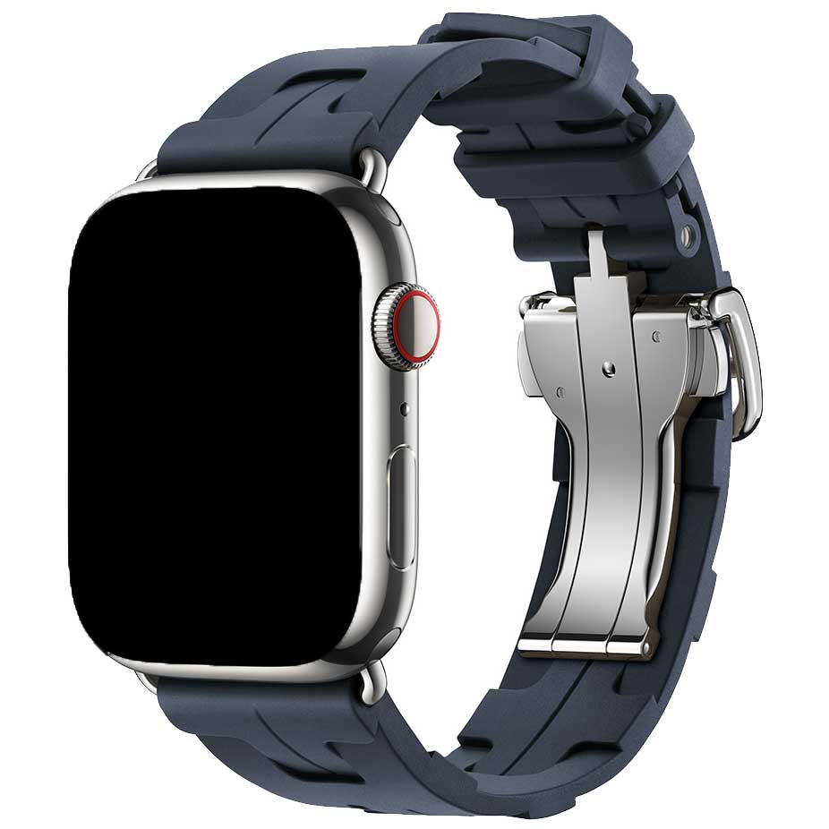 Apple Watch Sportarmband Hermès kilim single tour - blau