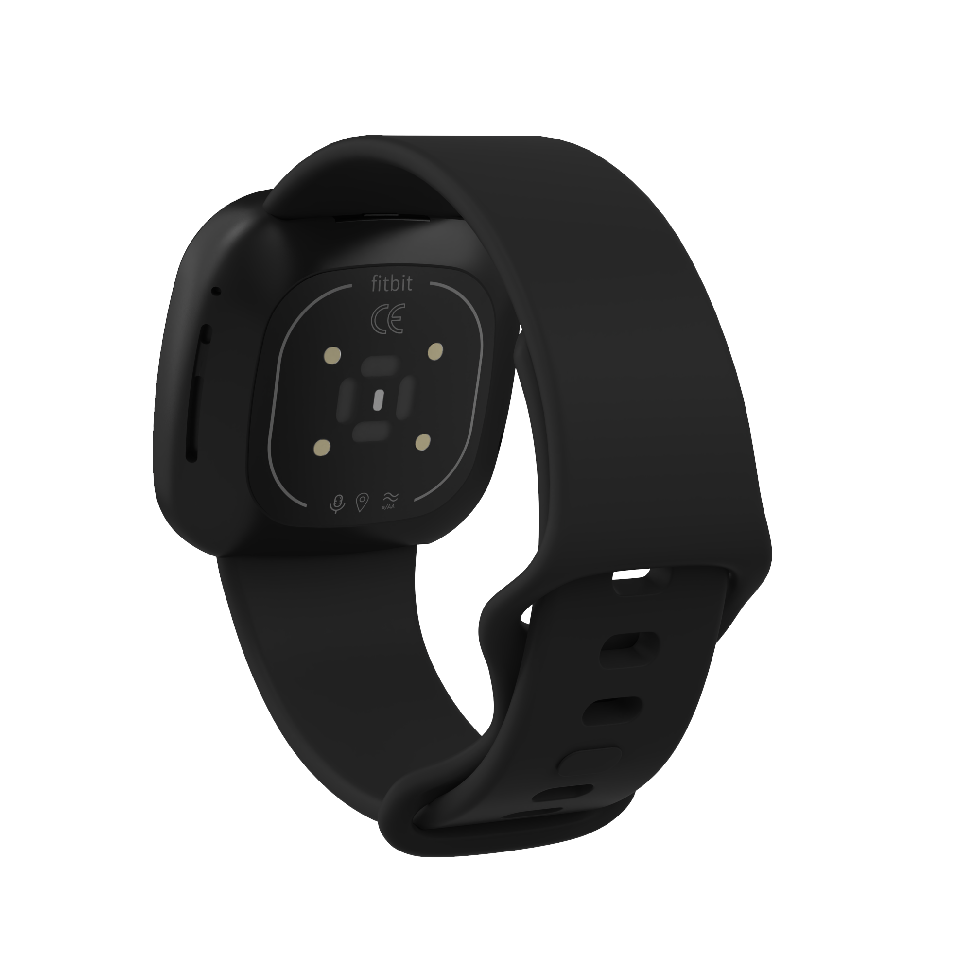 Fitbit Versa 3 / Sense Sportarmband - schwarz