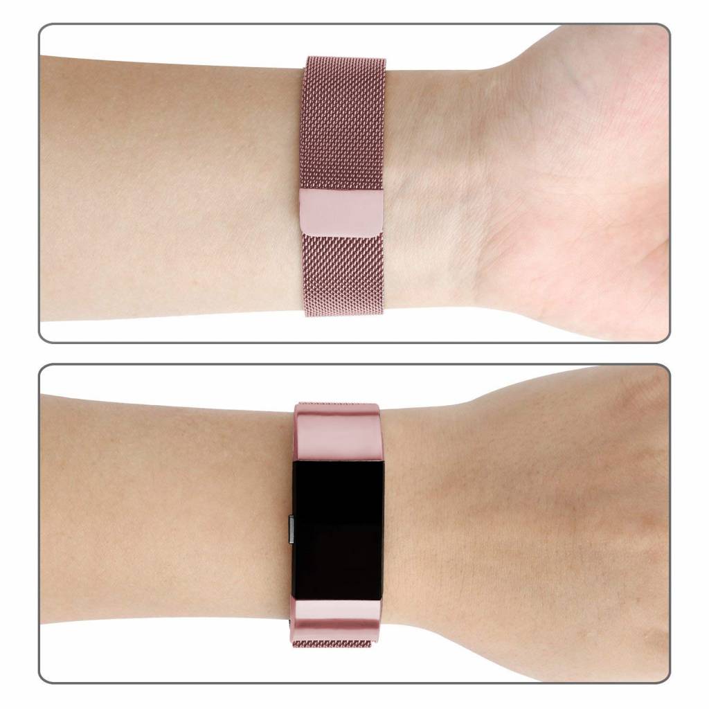 Fitbit Charge 2 Milanaise Armband - rosa