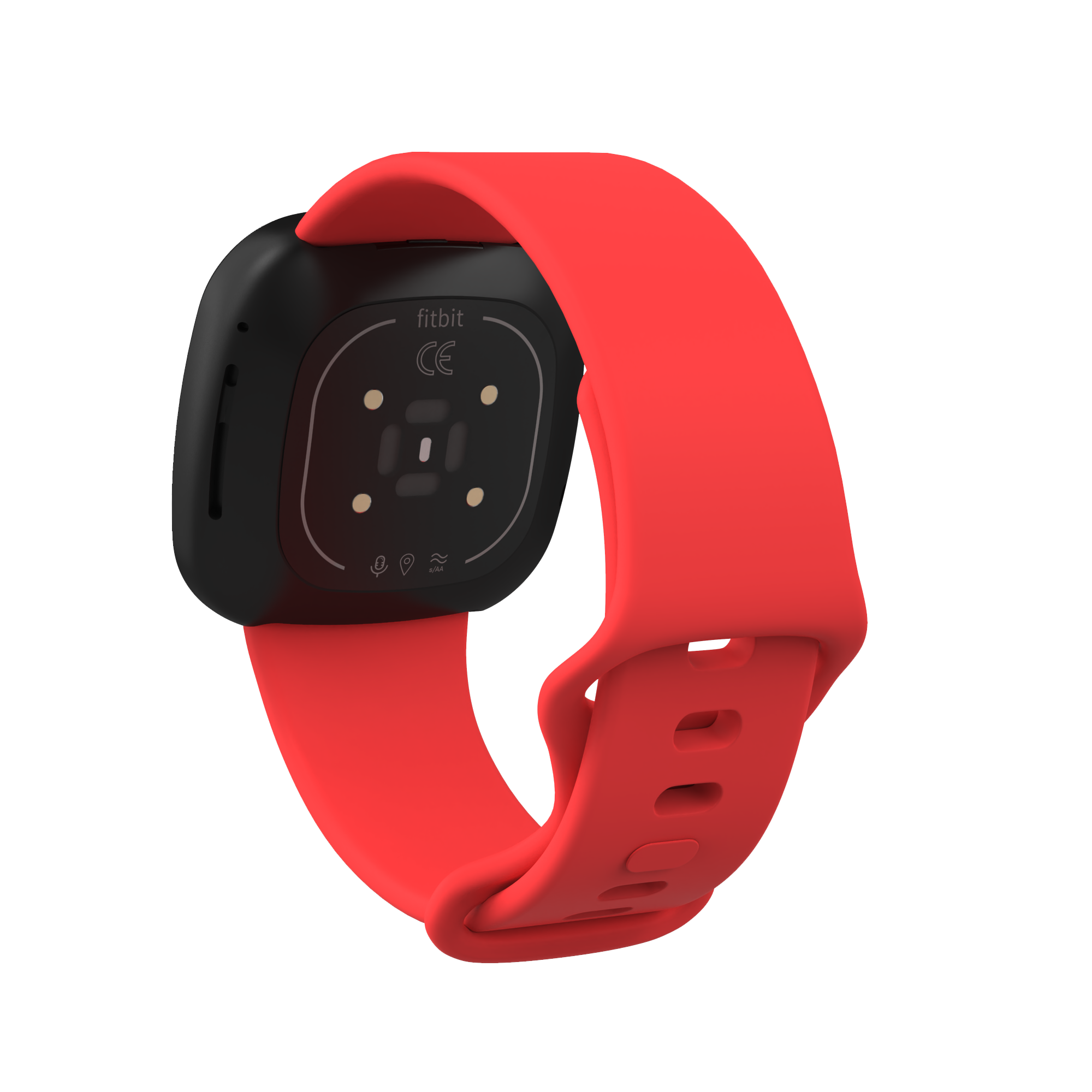 Fitbit Versa 3 / Sense Sportarmband - rot