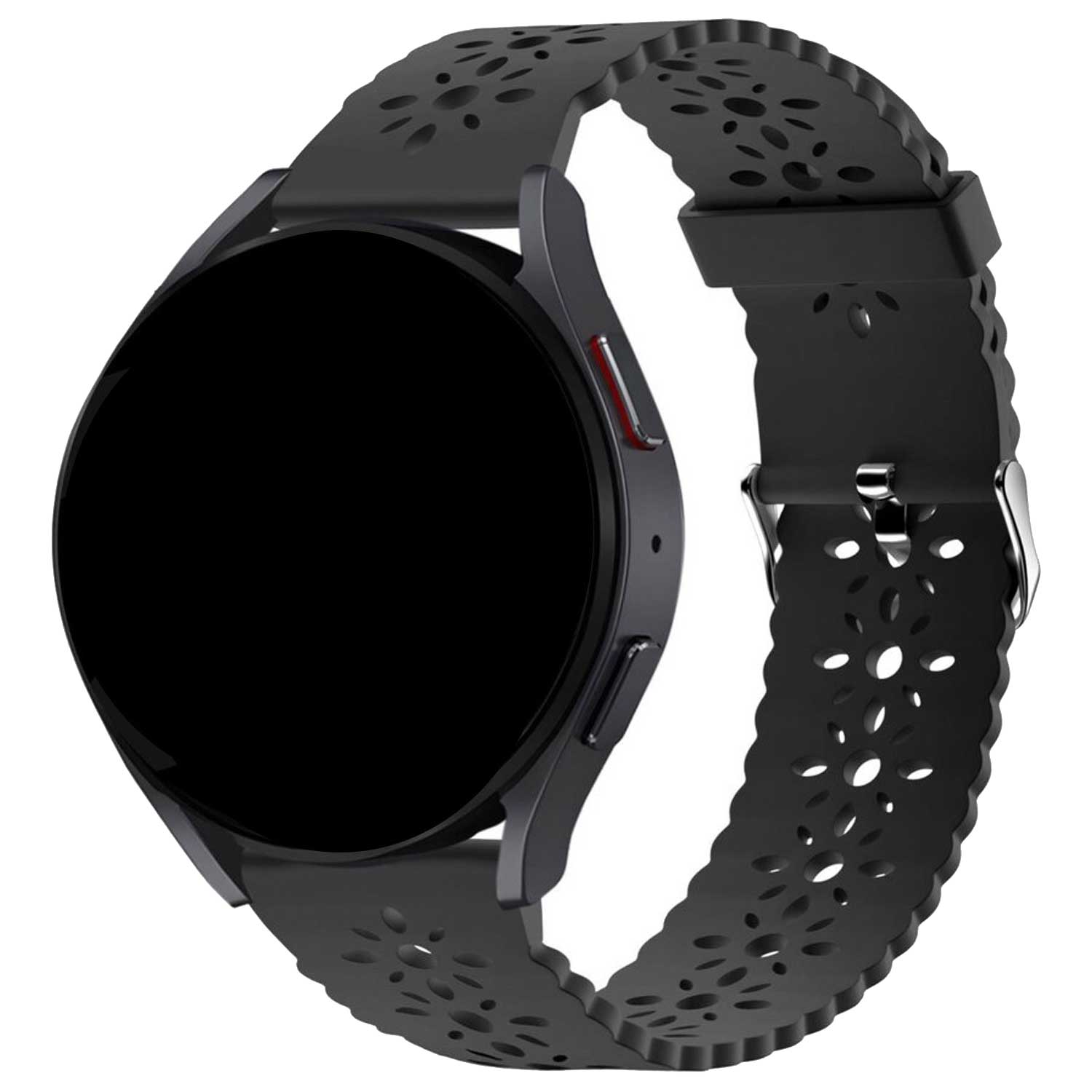 Samsung Galaxy Watch 7 helles Silikonband - schwarz