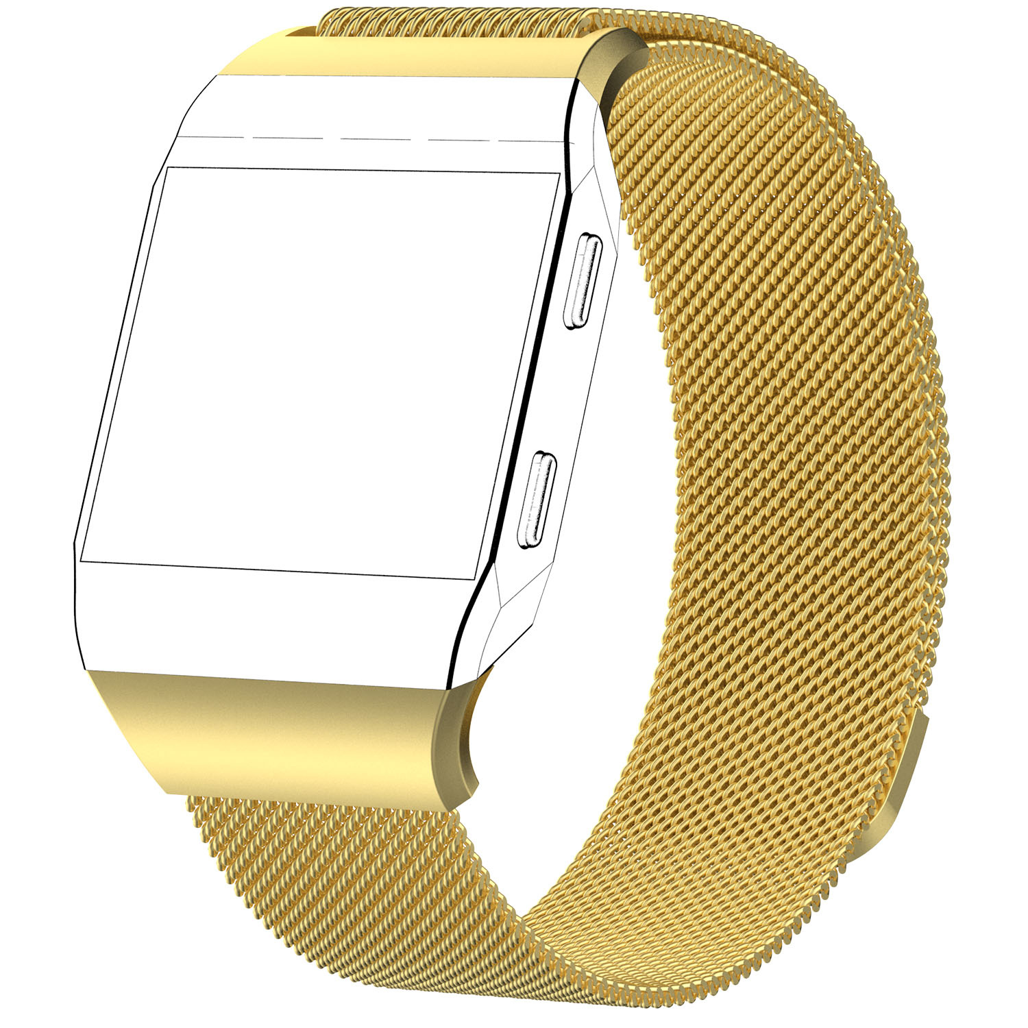 Fitbit Ionic Milanaise Armband - gold