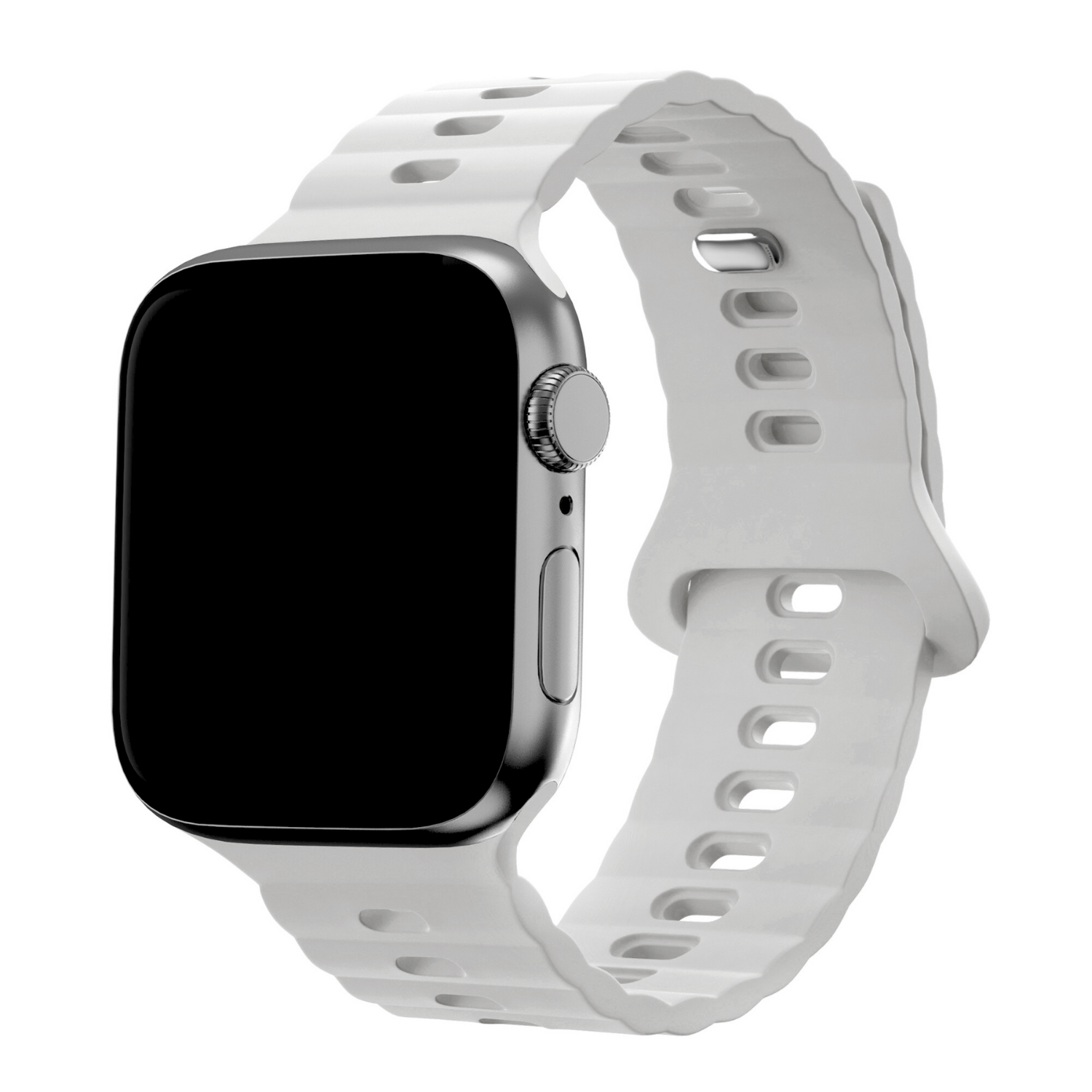 Apple Watch silikon Wave band - Weiß