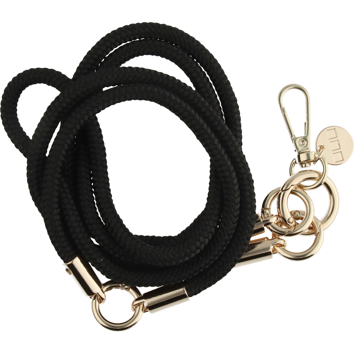 Handyketten Flexicord - Schwarz - Gold