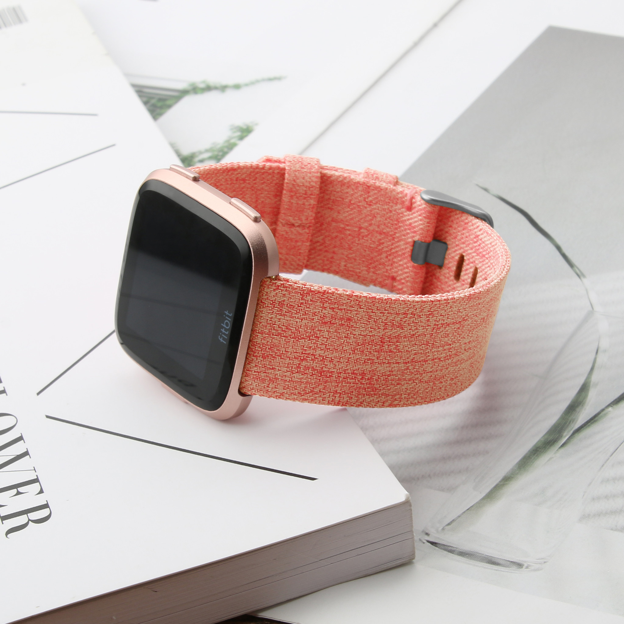 Fitbit Versa Nylon Schnallenband - orange