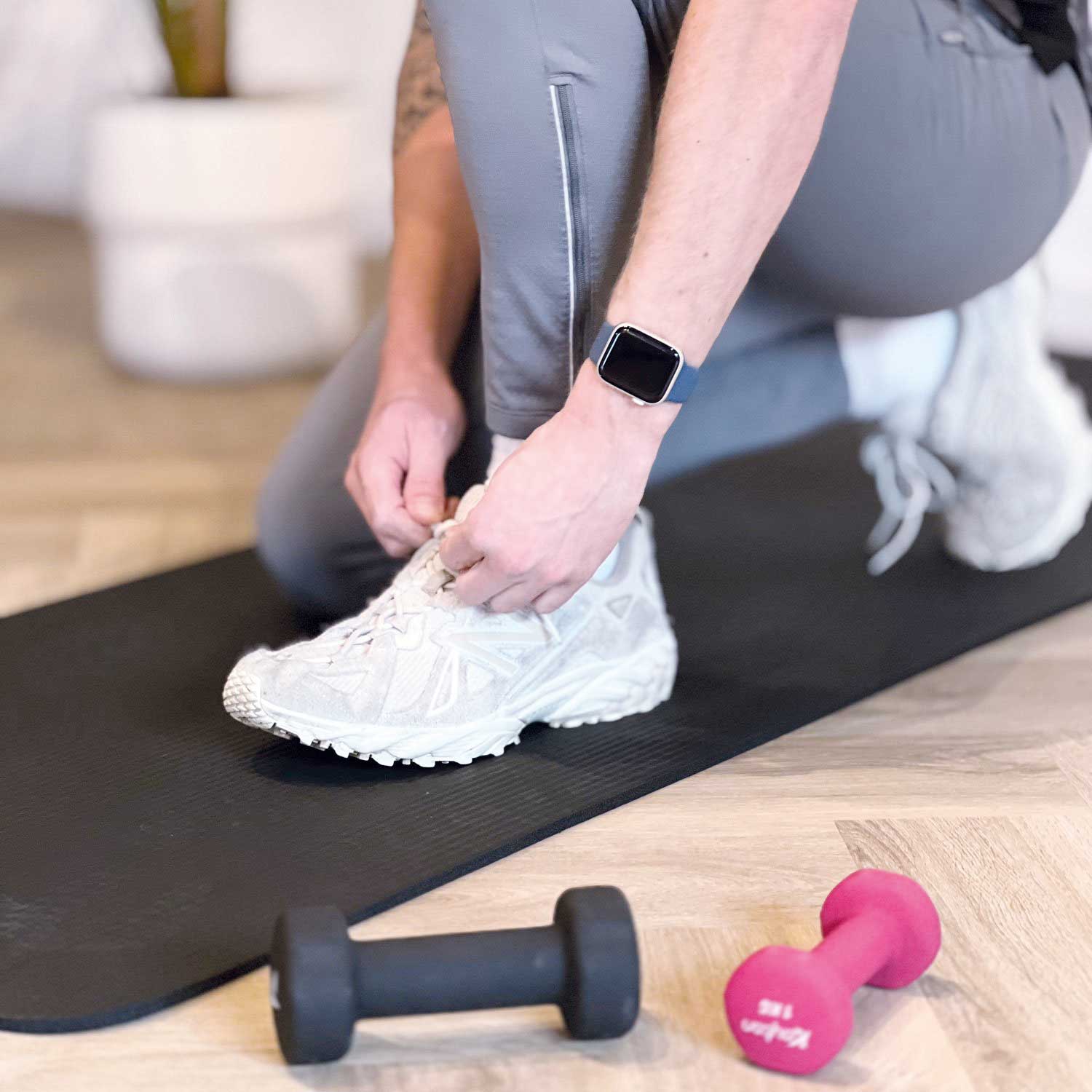 Apple Watch sport band - stormblauw