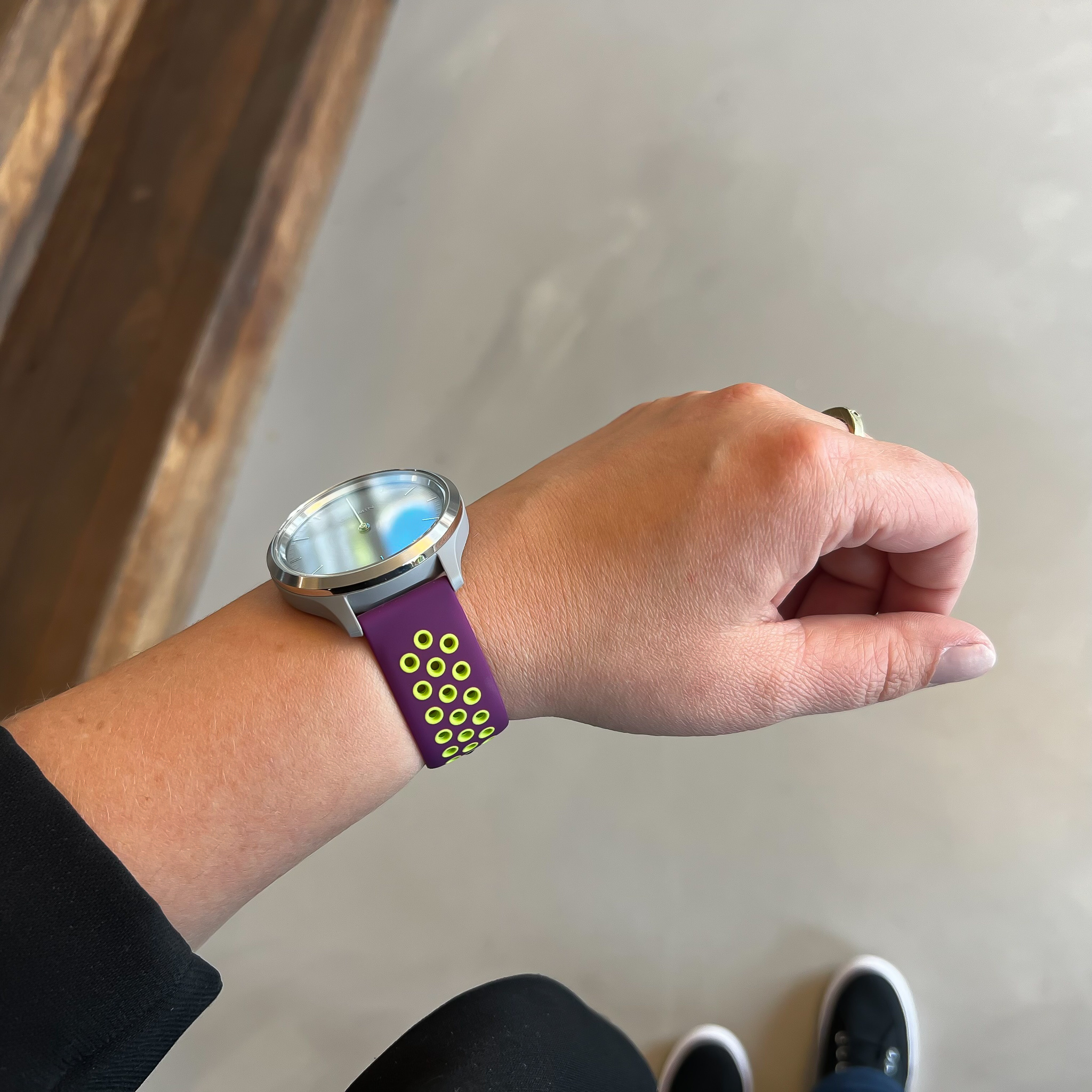 Garmin Vivoactive / Vivomove Doppel Sportarmband - lila grün