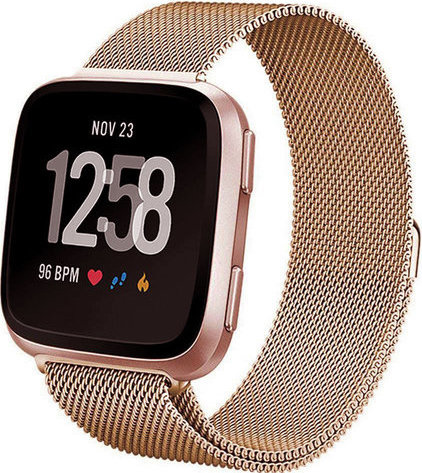 Fitbit Versa Milanaise Armband - rose gold
